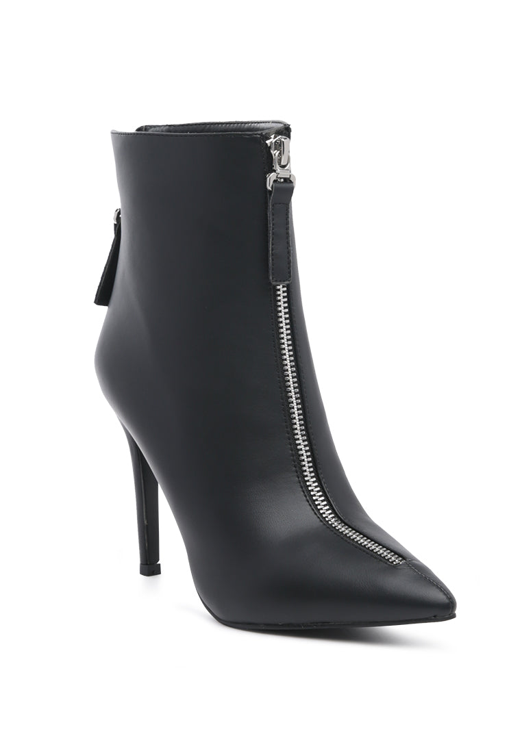 Hazel Elegant Comfortable Boots for Women featuring a stylish stiletto heel and ankle-length design, perfect for any occasion.