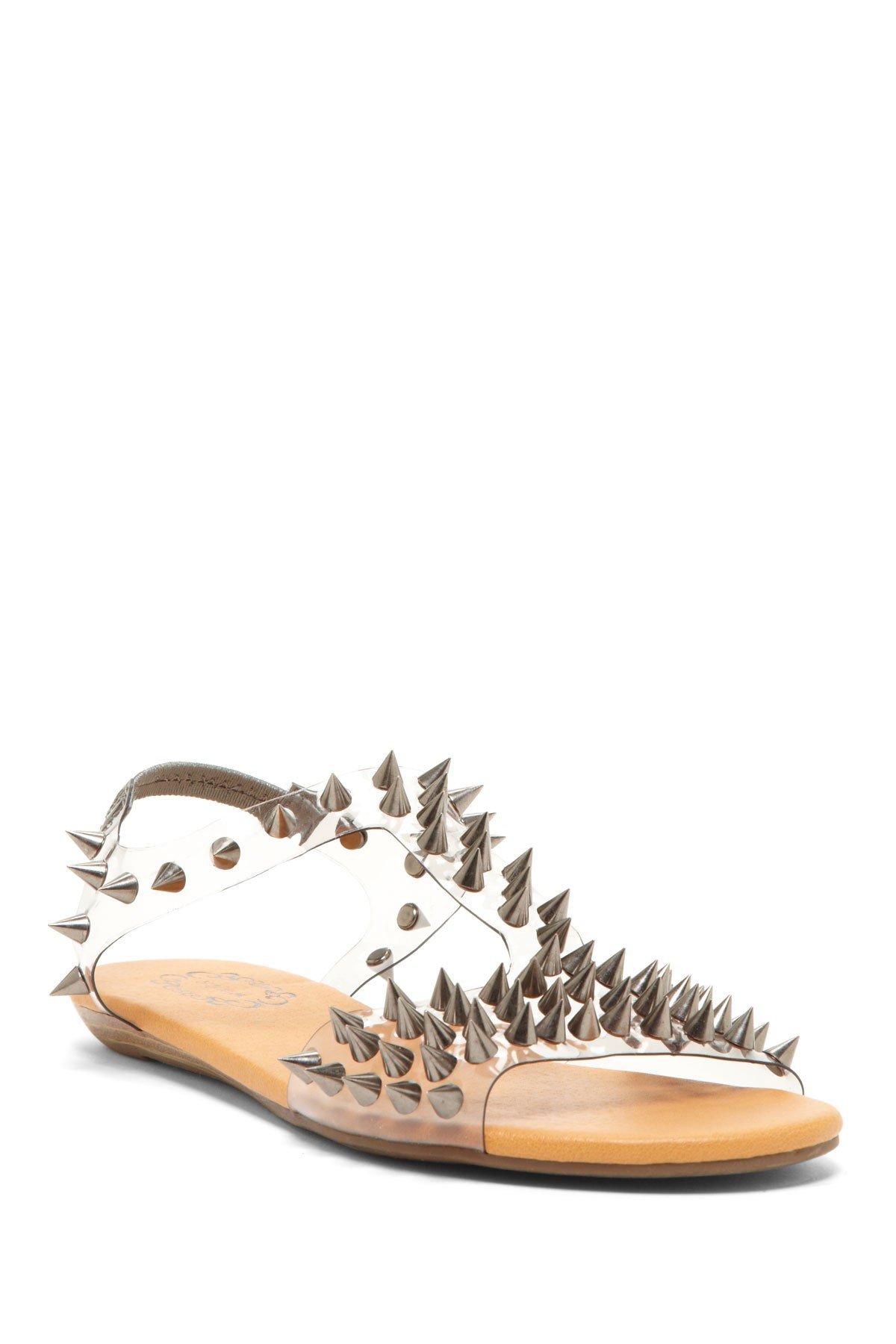 JERALISA slip-on sandals featuring stylish spike details, perfect for casual wear.