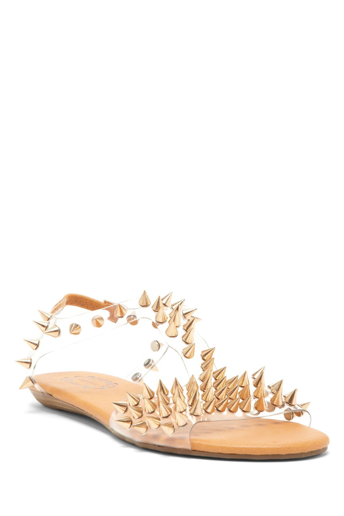 JERALISA slip-on sandals featuring stylish spike details, perfect for casual wear.