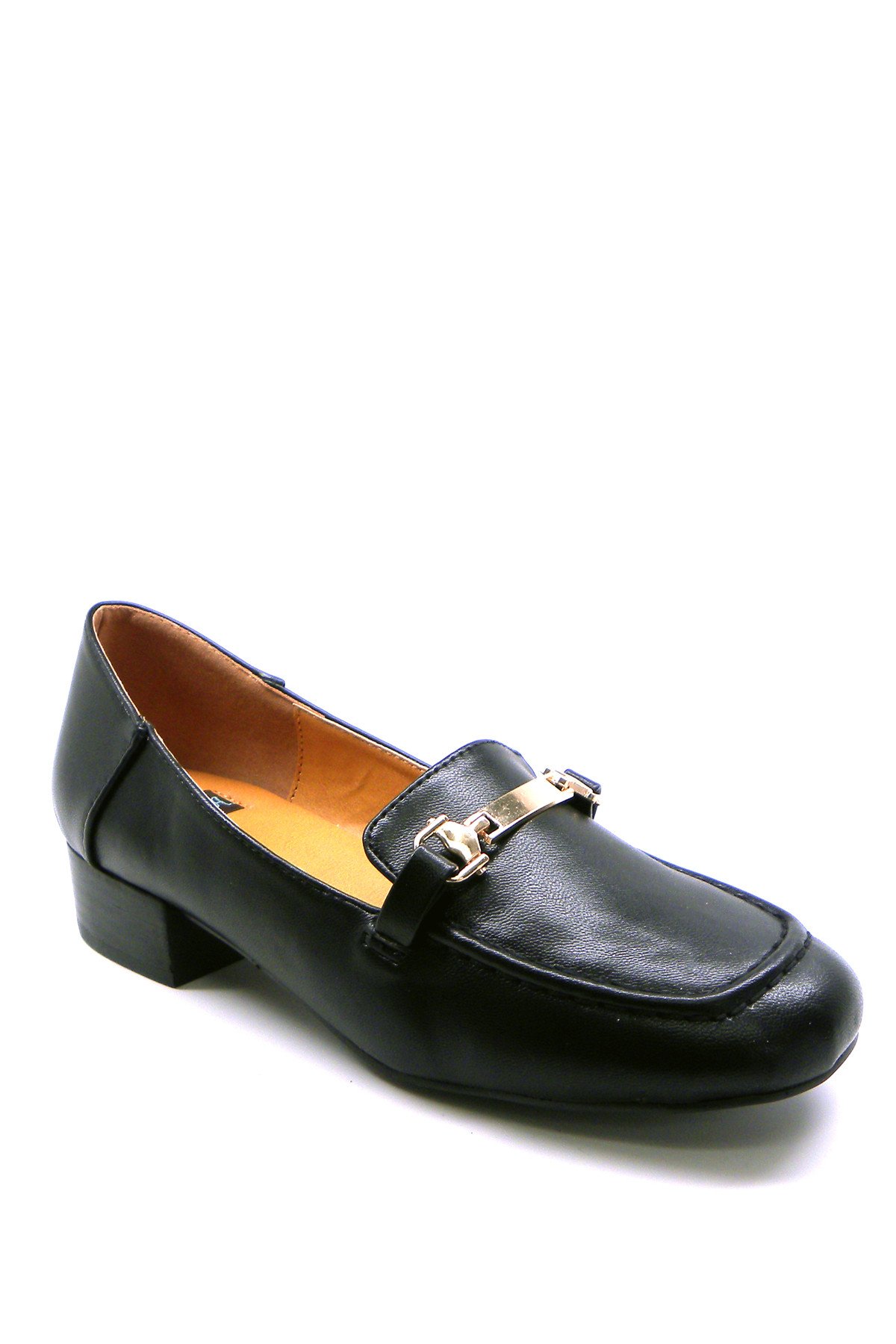 LOCKER shoes featuring a vegan leather upper and a 1.5-inch block heel, showcasing a stylish and modern design.