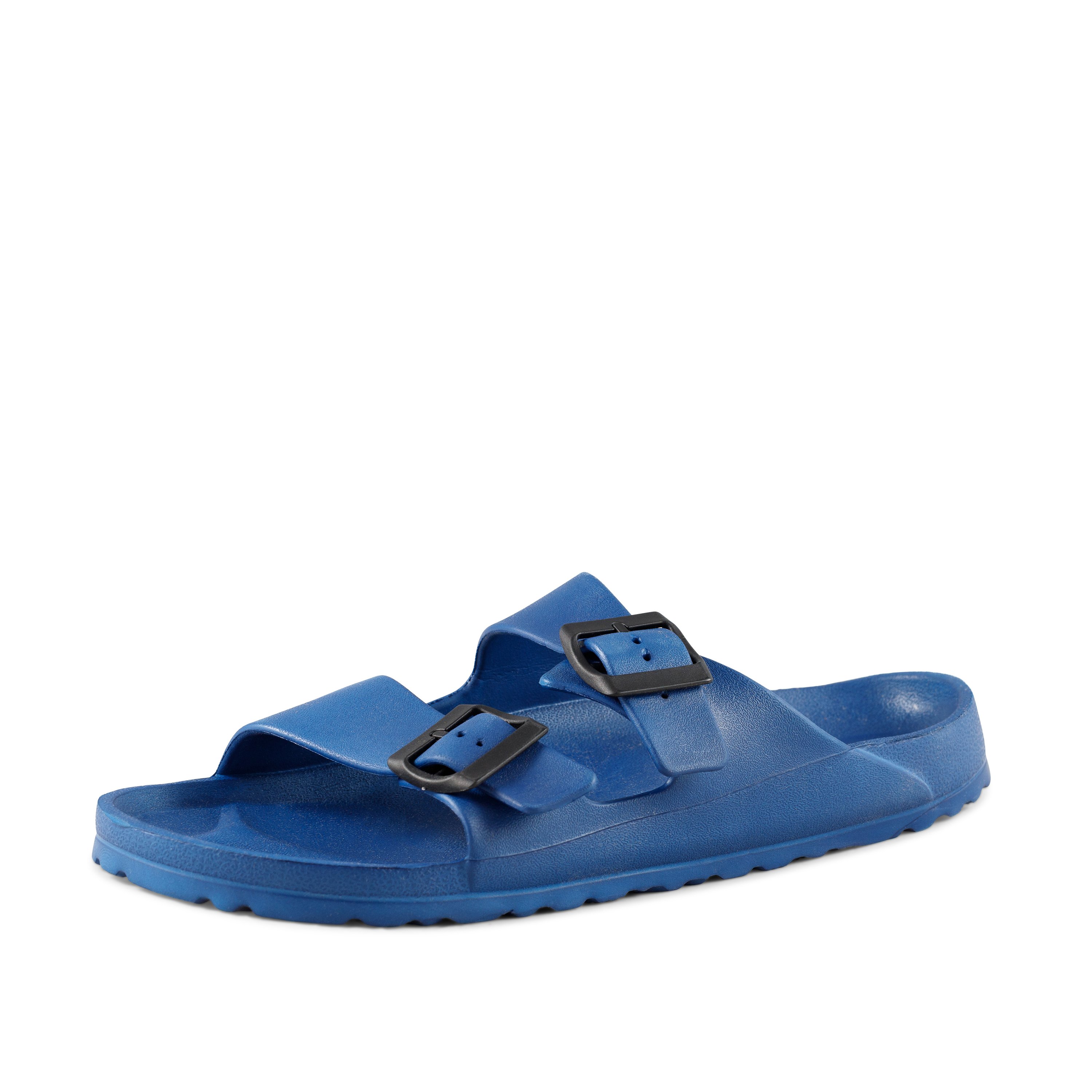 Men's Sandals Soho Navy featuring double buckle straps, eco-friendly design, and waterproof material, perfect for summer outings.