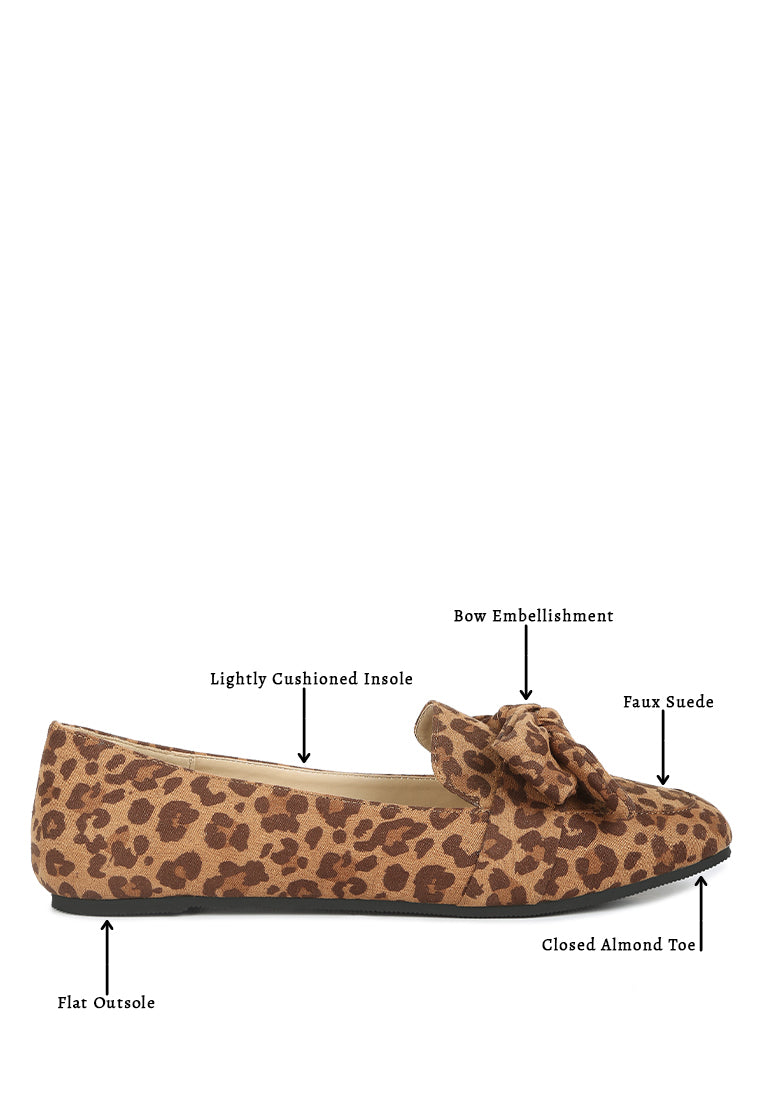 Pecan Pie Loafer featuring a cute bow design, faux suede upper, and TPR outer sole, perfect for casual wear.