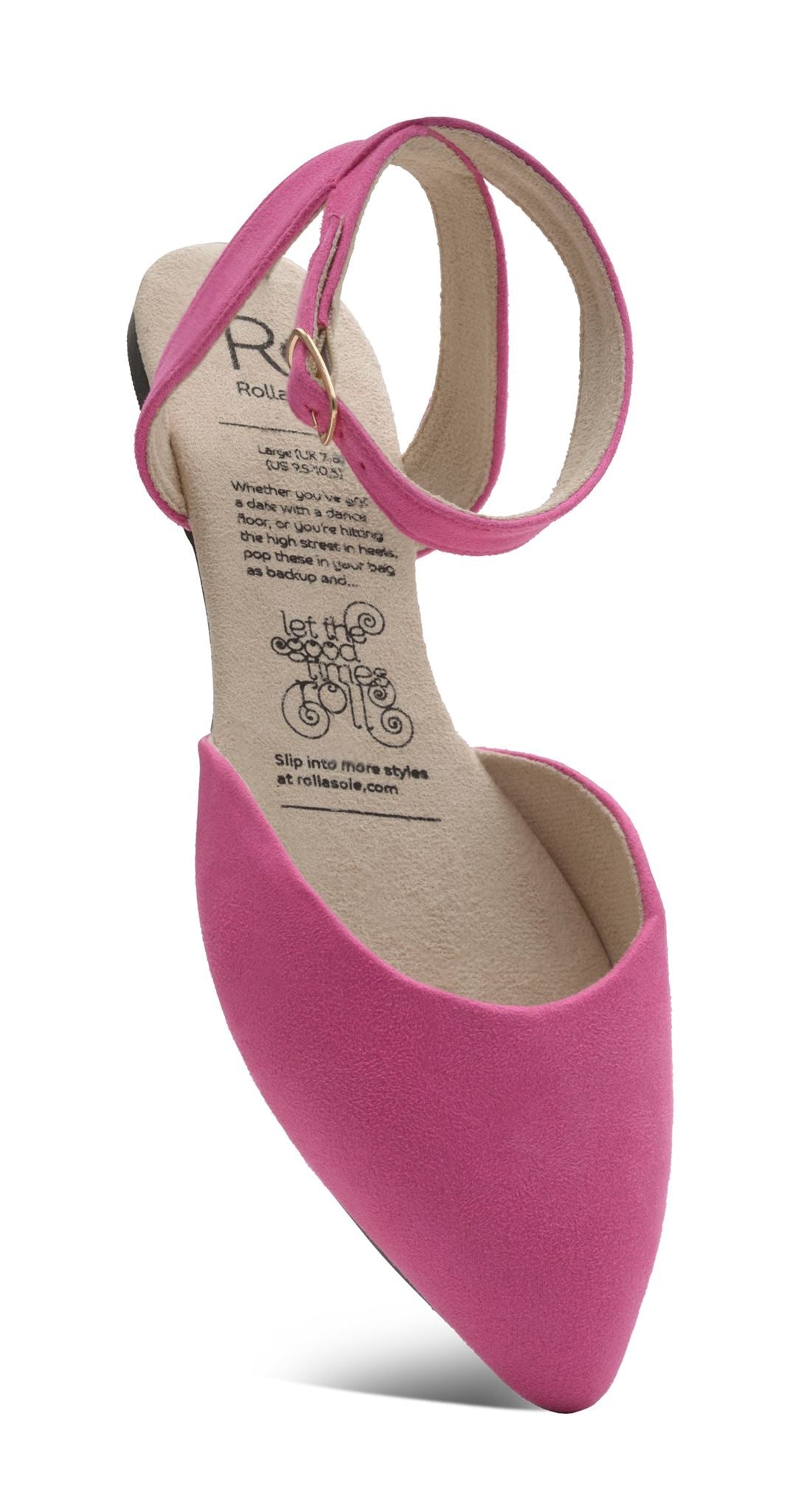 Stylish hot pink slingback flats with a chic design, perfect for summer events.