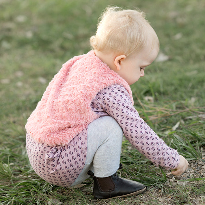 SKEANIE Riding Style Baby & Toddler Pre Walker Boots in chocolate brown, showcasing soft leather and elasticised sides for a snug fit.