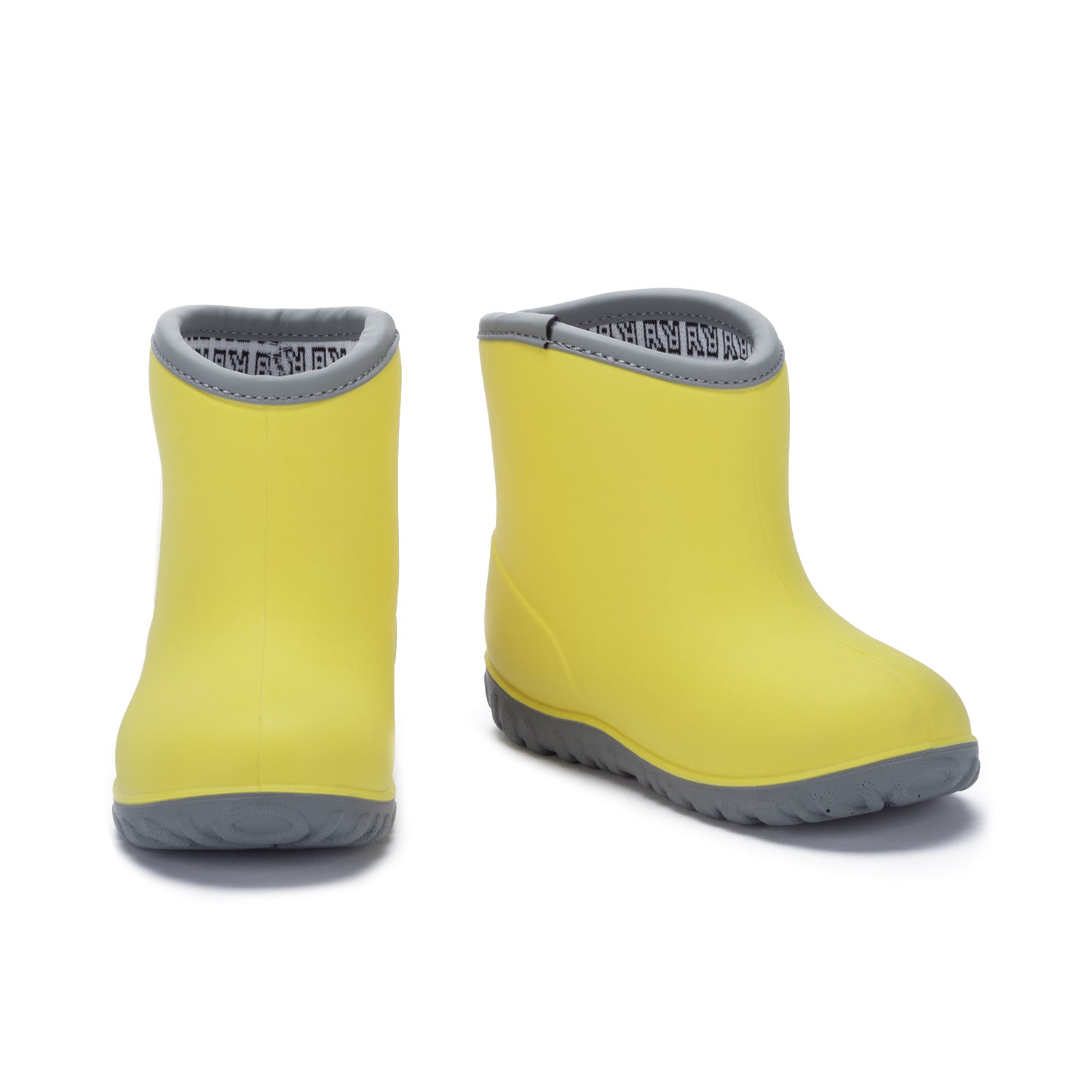 ROCKROOSTER Hagen Unisex Kids' PU Slip Resistant Rain Boots PG101 in vibrant colors, showcasing their waterproof design and slip-resistant sole.