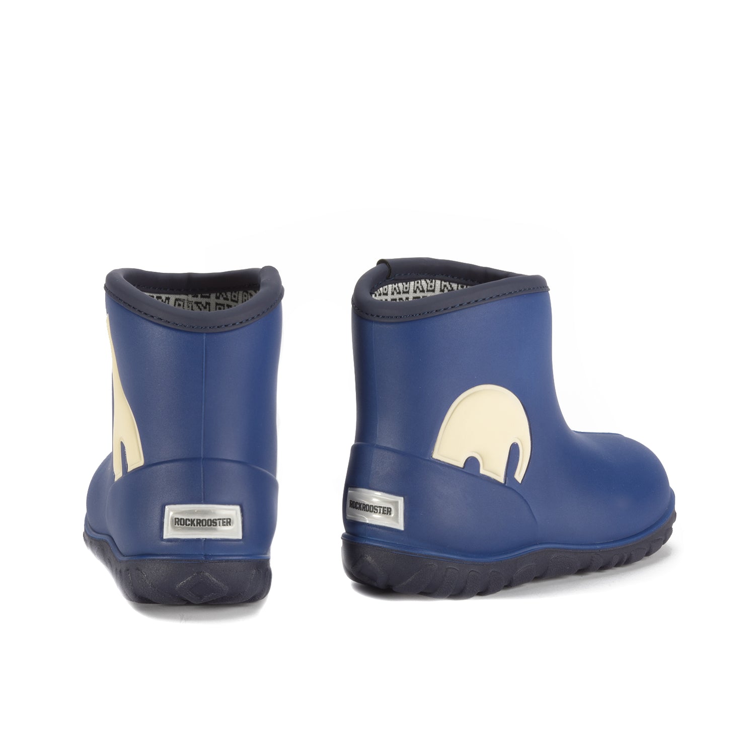 ROCKROOSTER Hagen Unisex Kids' PU Slip Resistant Rain Boots PG101 in vibrant colors, showcasing their waterproof design and slip-resistant sole.