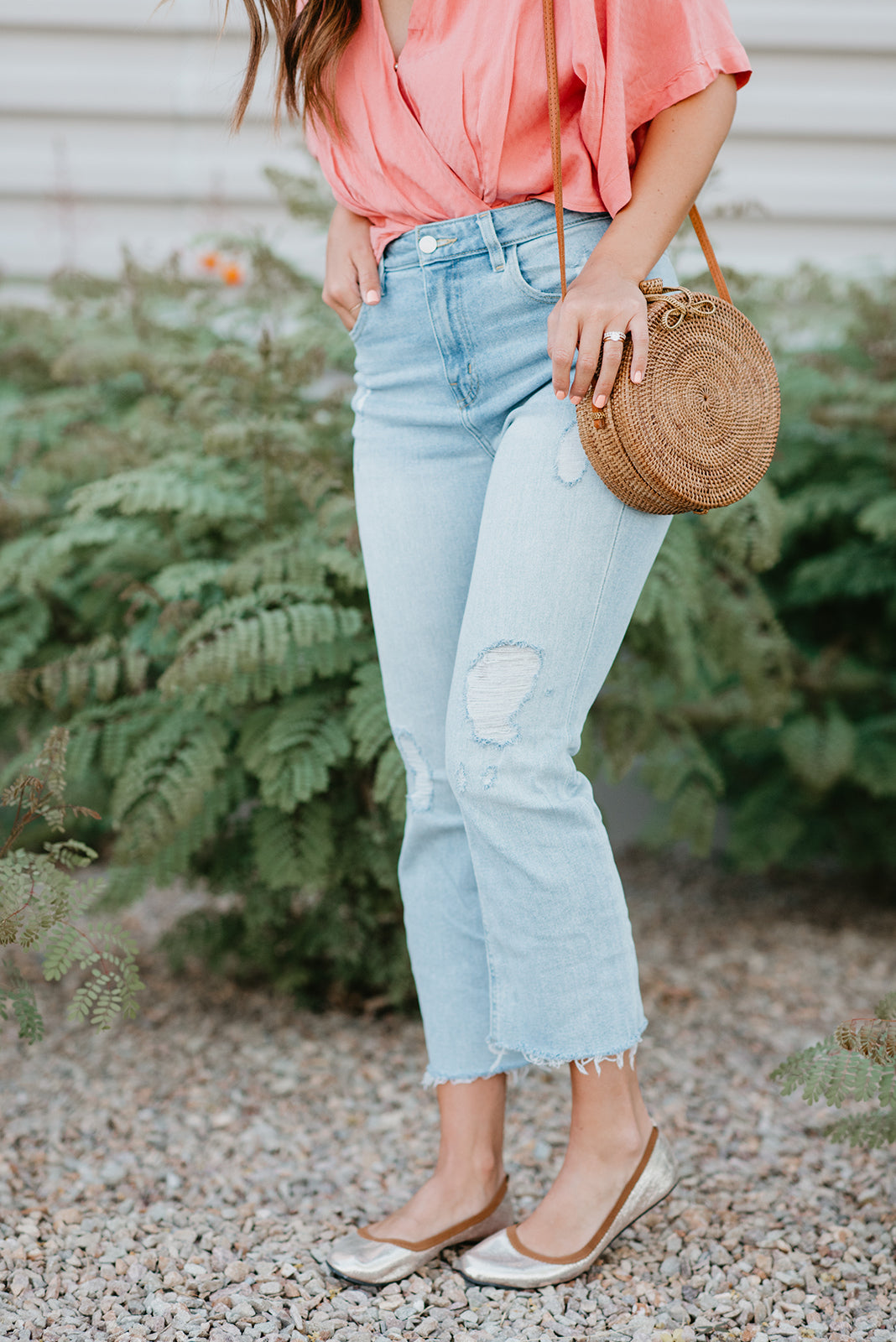 Rosie Gold Rollasoles in bronze and gold, featuring a luxurious sole and a stylish carry bag.