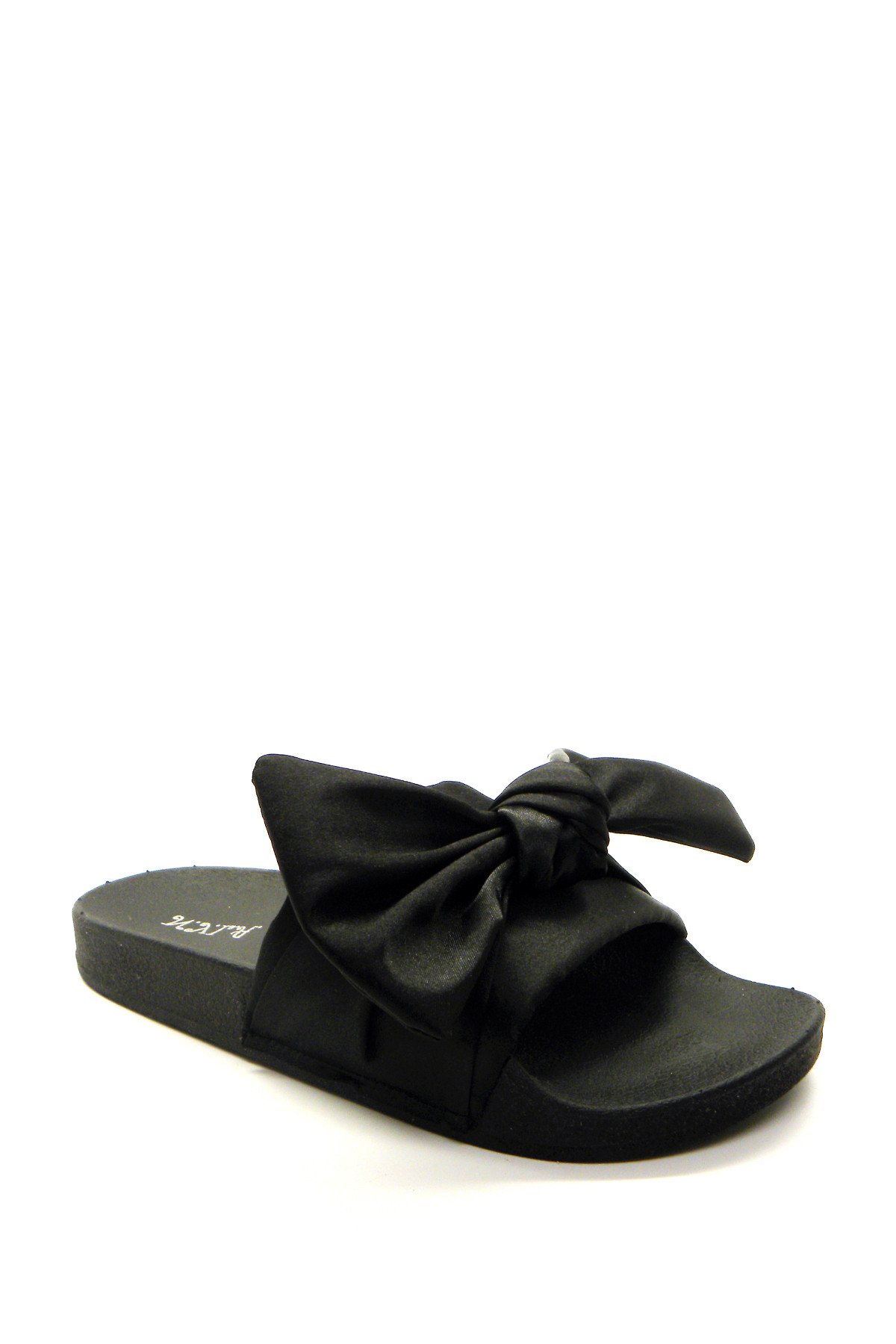 Satin Pool slip-on shoes with soft satin upper and flexible footbed, perfect for summer lounging.