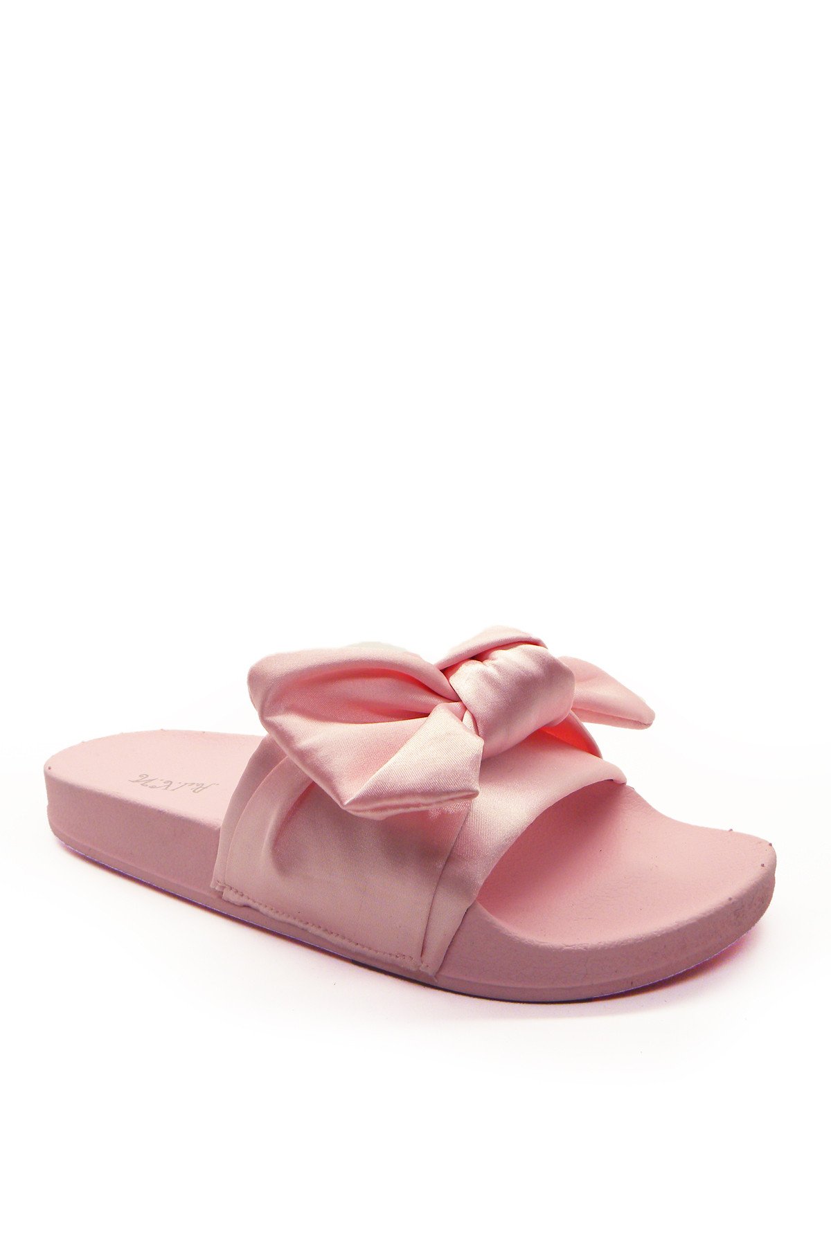 Satin Pool slip-on shoes with soft satin upper and flexible footbed, perfect for summer lounging.