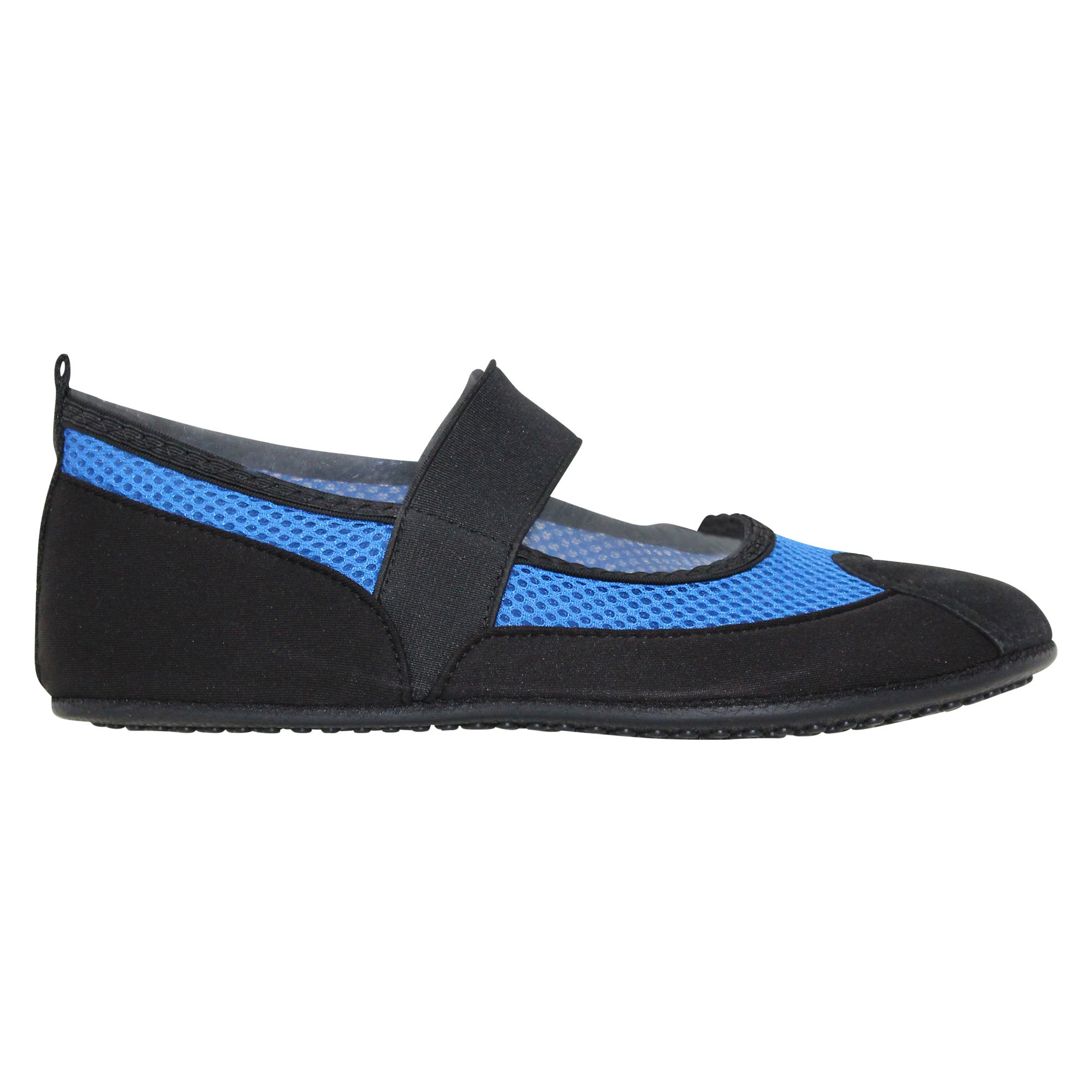 SOBEYO Women's Mary-Jane Flats in blue, designed for water yoga and sports, featuring a lightweight mesh upper and adjustable strap.