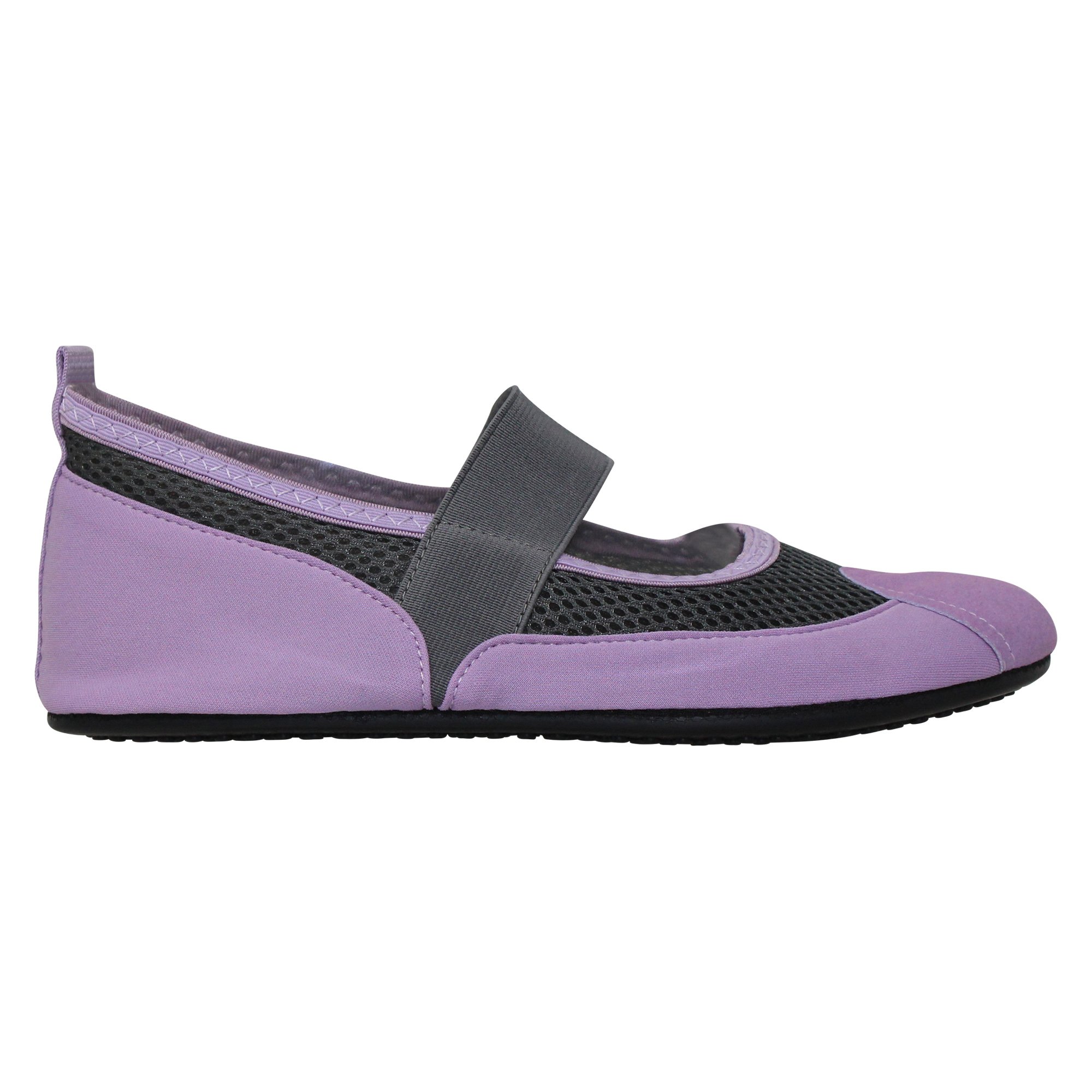 SOBEYO Women's Mary-Jane Flats in purple, designed for water yoga and sports, featuring a mesh upper and adjustable strap.