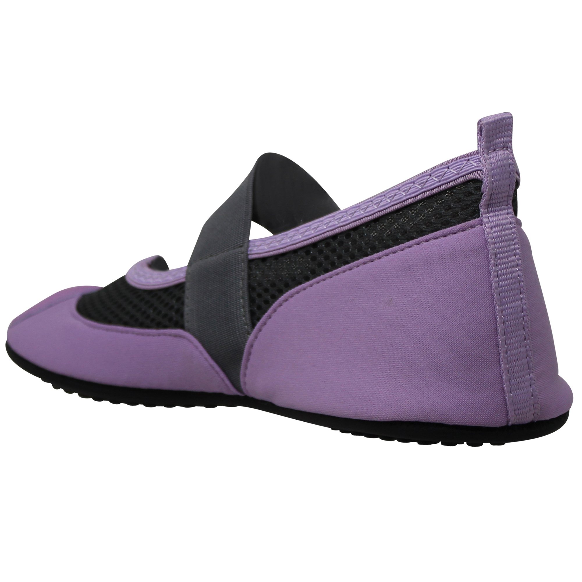 SOBEYO Women's Mary-Jane Flats in purple, designed for water yoga and sports, featuring a mesh upper and adjustable strap.