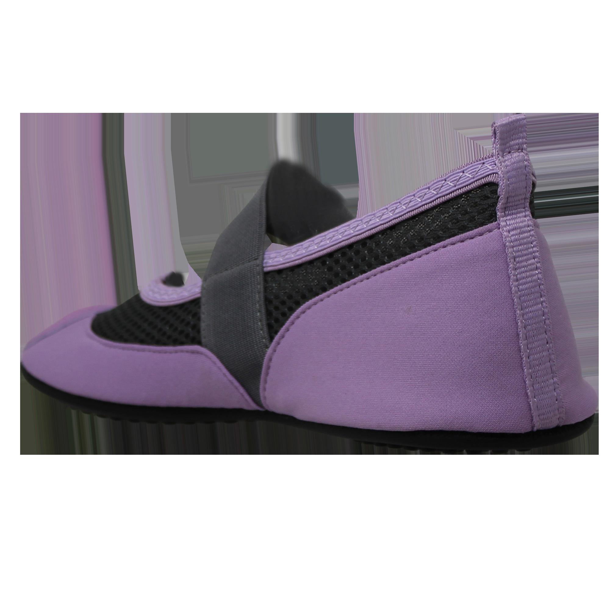 SOBEYO Women's Mary-Jane Flats in purple, designed for water yoga and sports, featuring a mesh upper and adjustable strap.