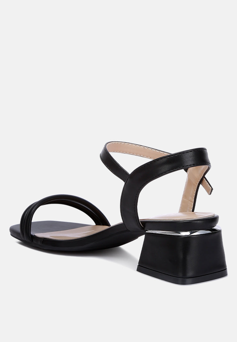 Sulein Ankle Strap Low Block Heels featuring a trendy ankle strap, open square toe, and light cushion insole, perfect for all-day wear.