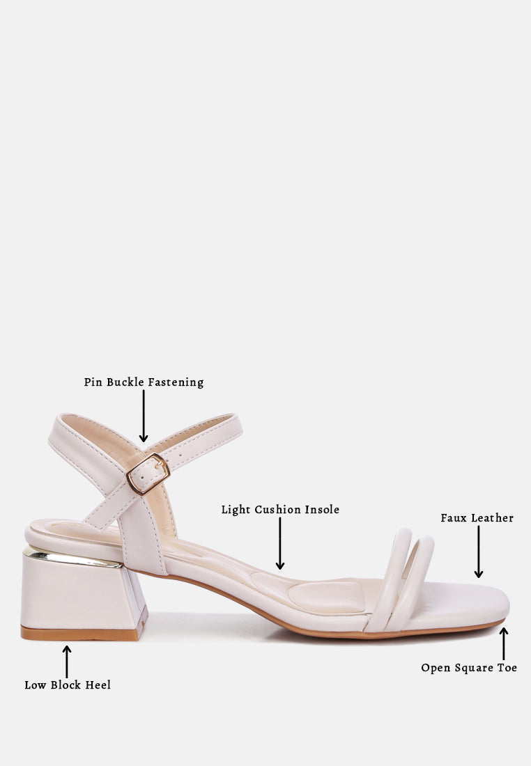 Sulein Ankle Strap Low Block Heels featuring a trendy ankle strap, open square toe, and light cushion insole, perfect for all-day wear.