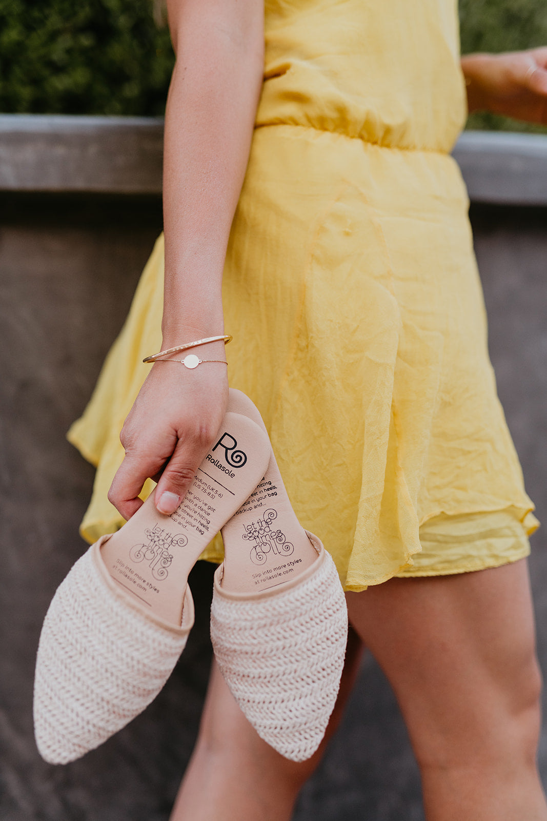 Stylish Wicker Park woven mules with a pointed toe and open back, perfect for summer festivals and casual outings.