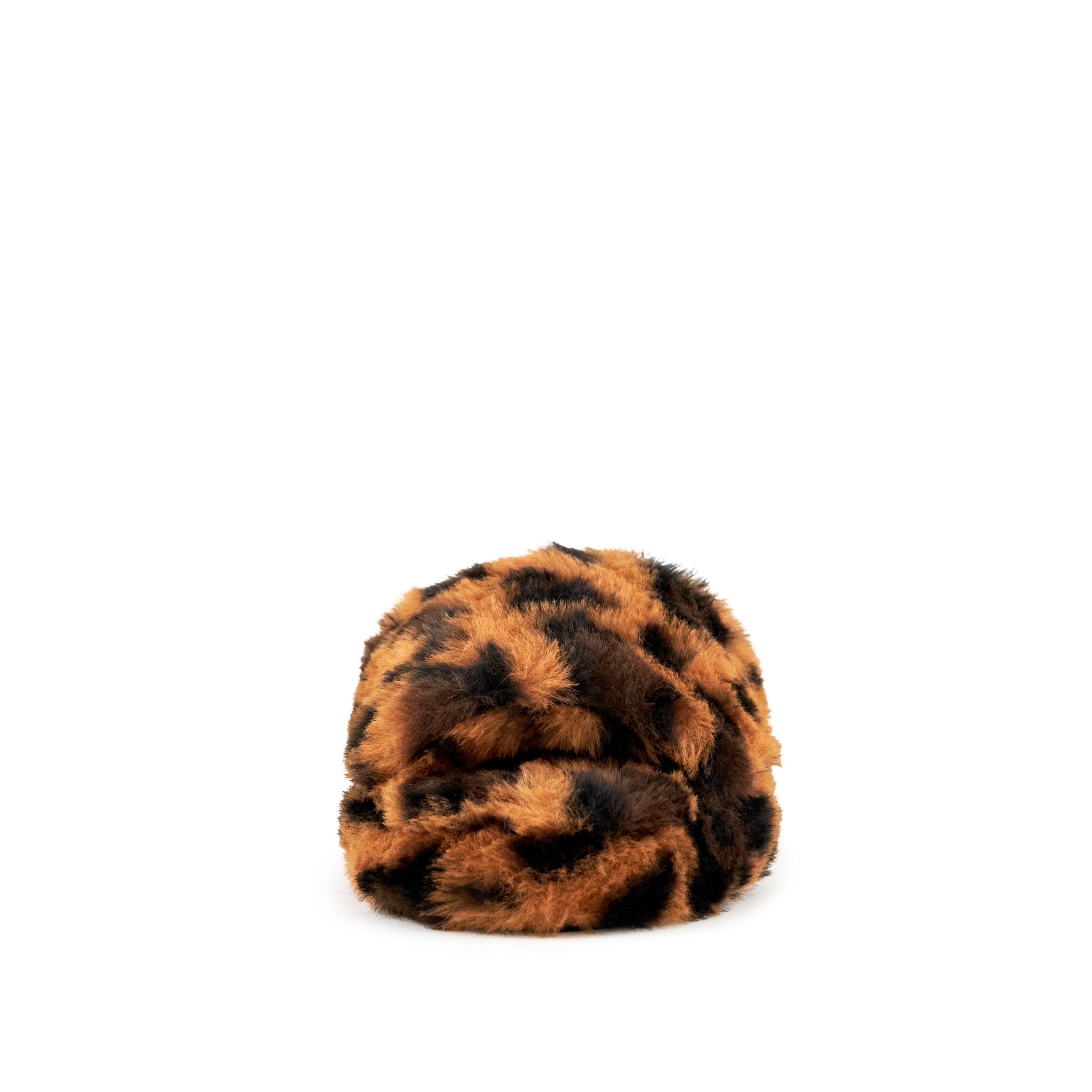 Women's Geneva Faux Fur Slipper in Leopard print, featuring a soft faux fur exterior and cushioned sole for comfort.