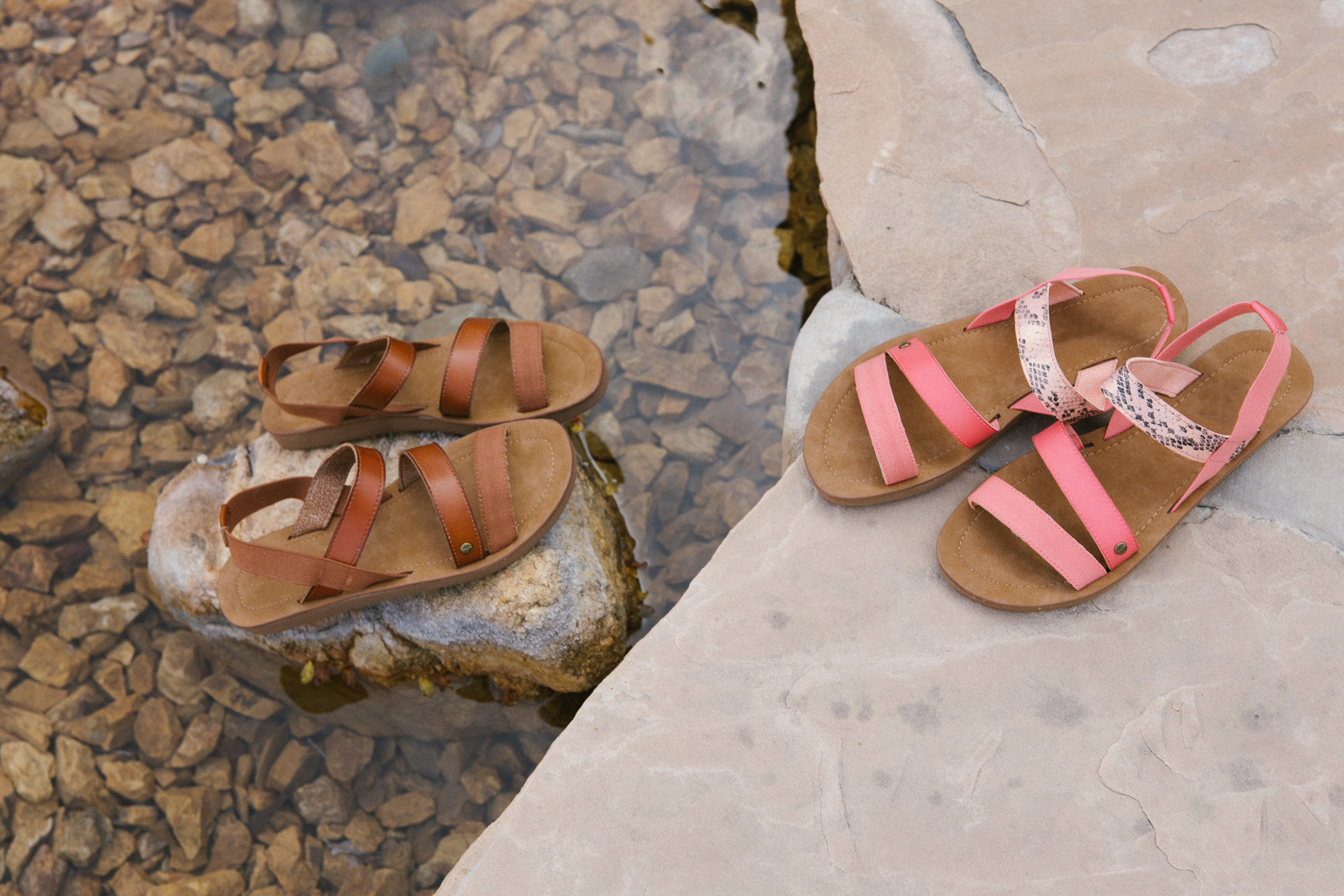 Stylish Women's Sandal Mystery Snake-Melon featuring faux-leather and snake print design with a comfortable sling back strap.