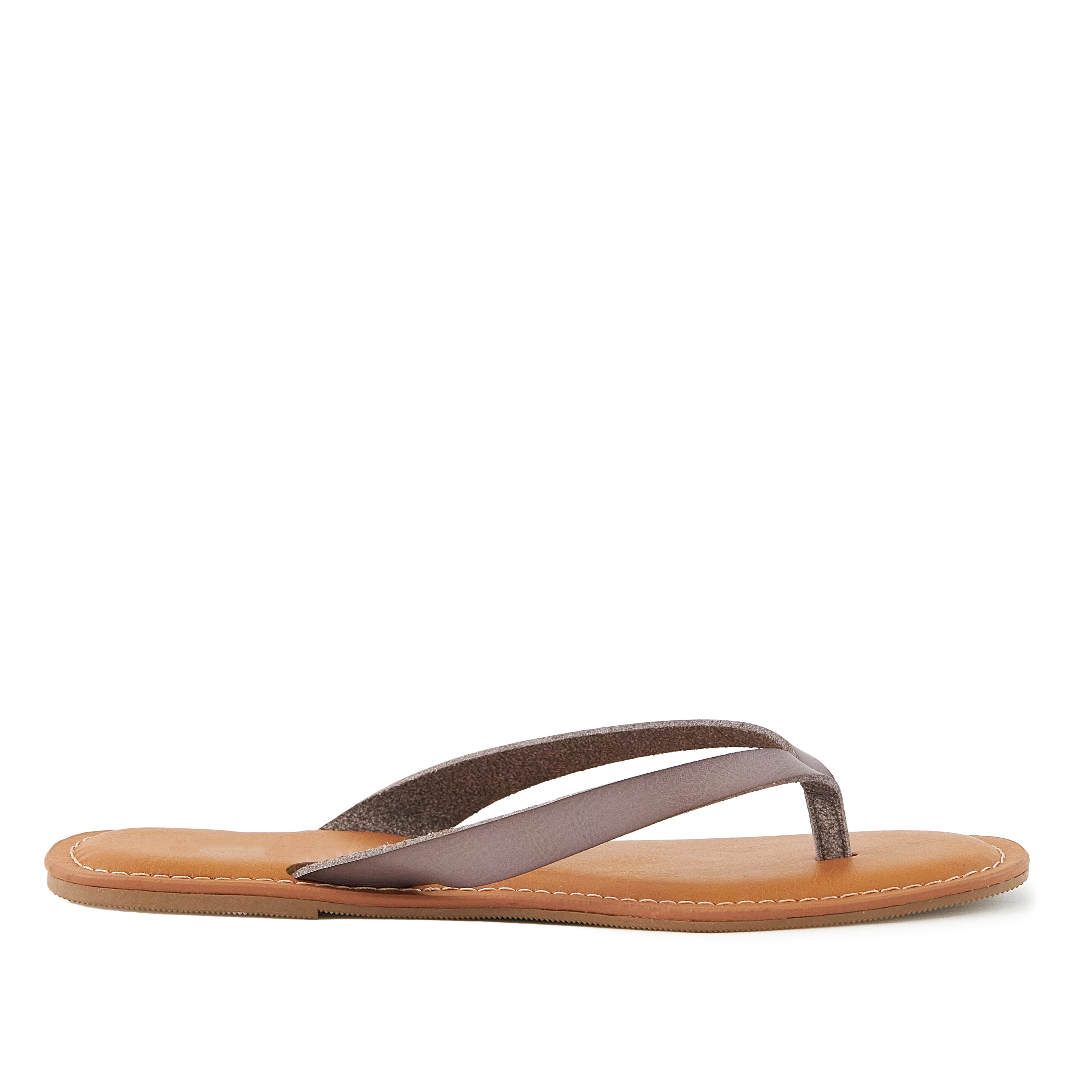 Stylish Women's Sandals Ibiza Grey featuring a classic thong toe design and slim straps.