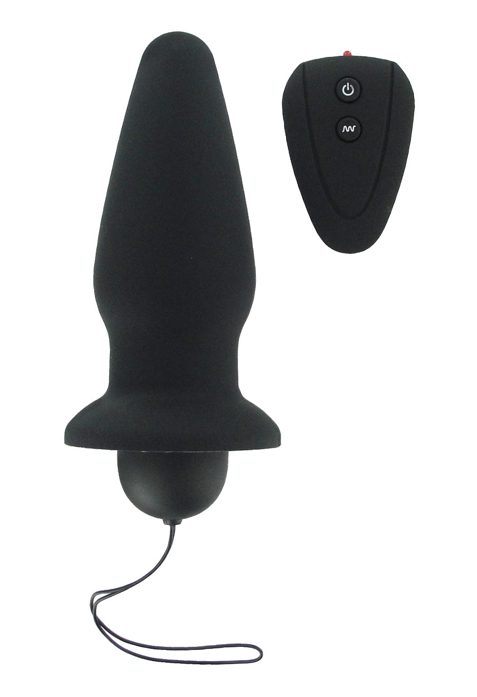 10x Invader Silicone Remote Anal Vibe in sleek black silicone with a removable bullet for powerful vibrations.