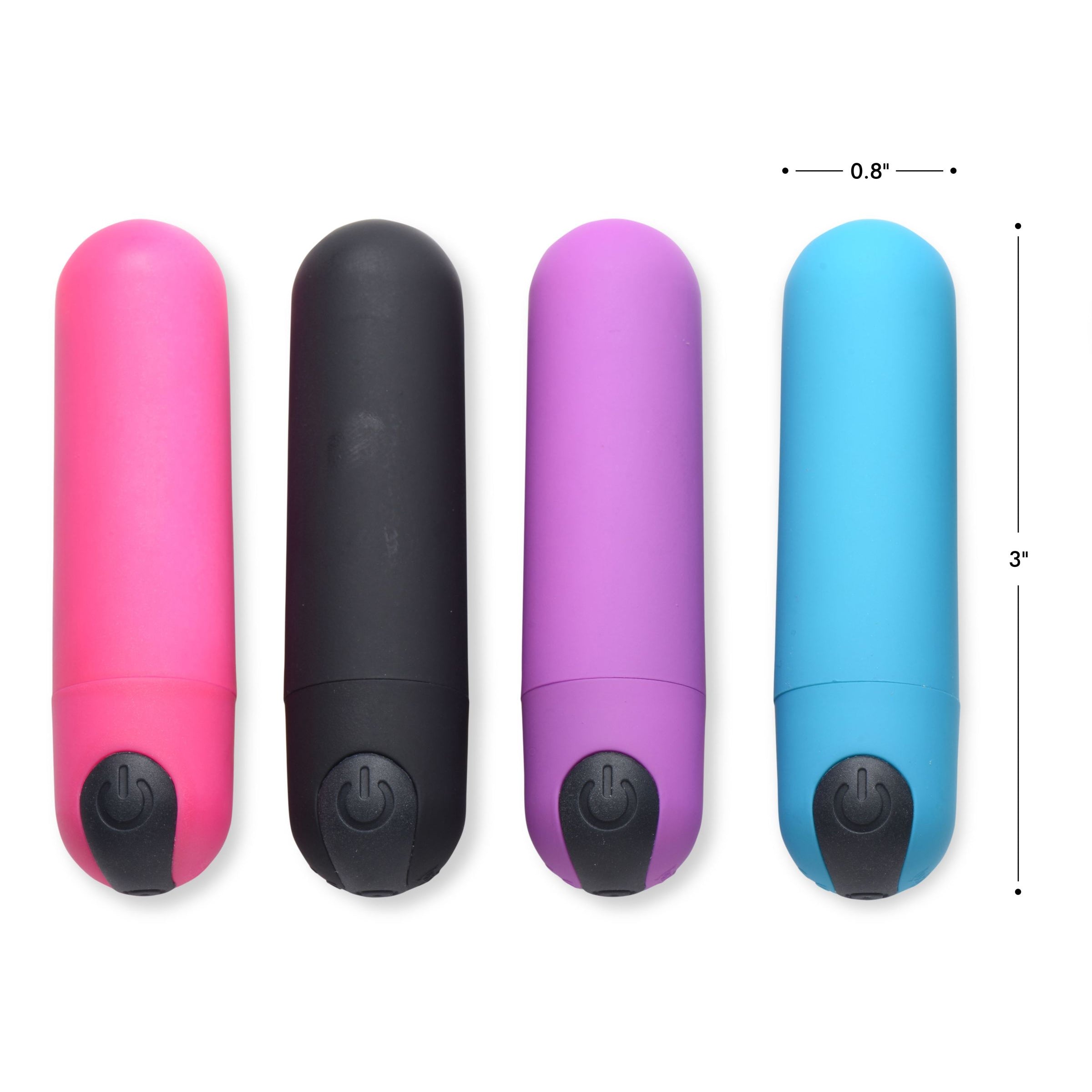 21X Vibrating Bullet in pink with remote control, showcasing its sleek design and compact size.