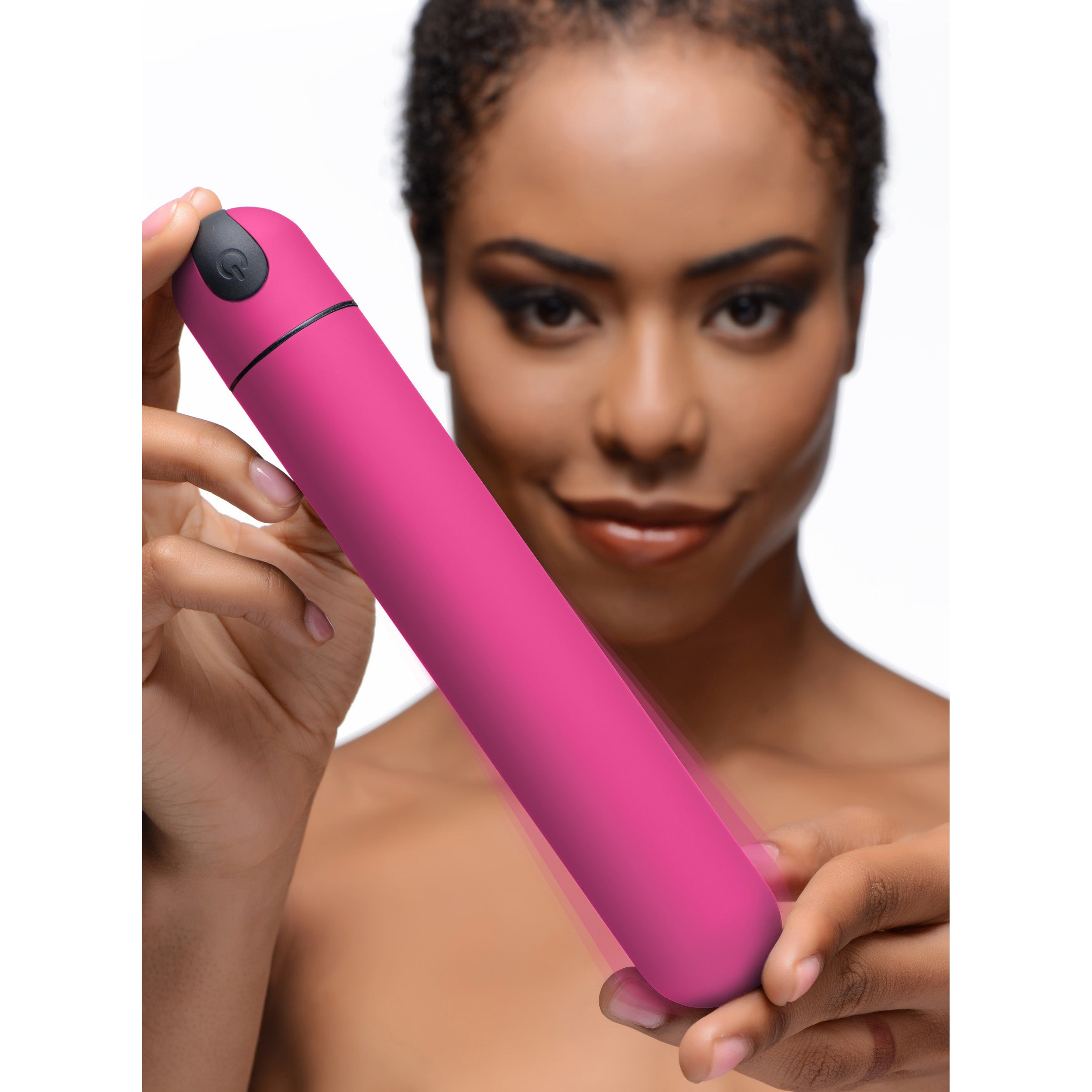 3 Speed XL Bullet Vibrator in Pink, showcasing its sleek design and smooth texture, perfect for intense pleasure.