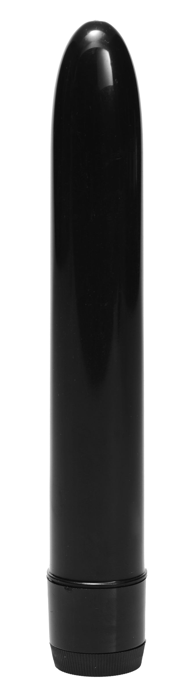 7 Inch Slim Vibe in black, a sleek waterproof vibrator with adjustable speeds for enhanced pleasure.