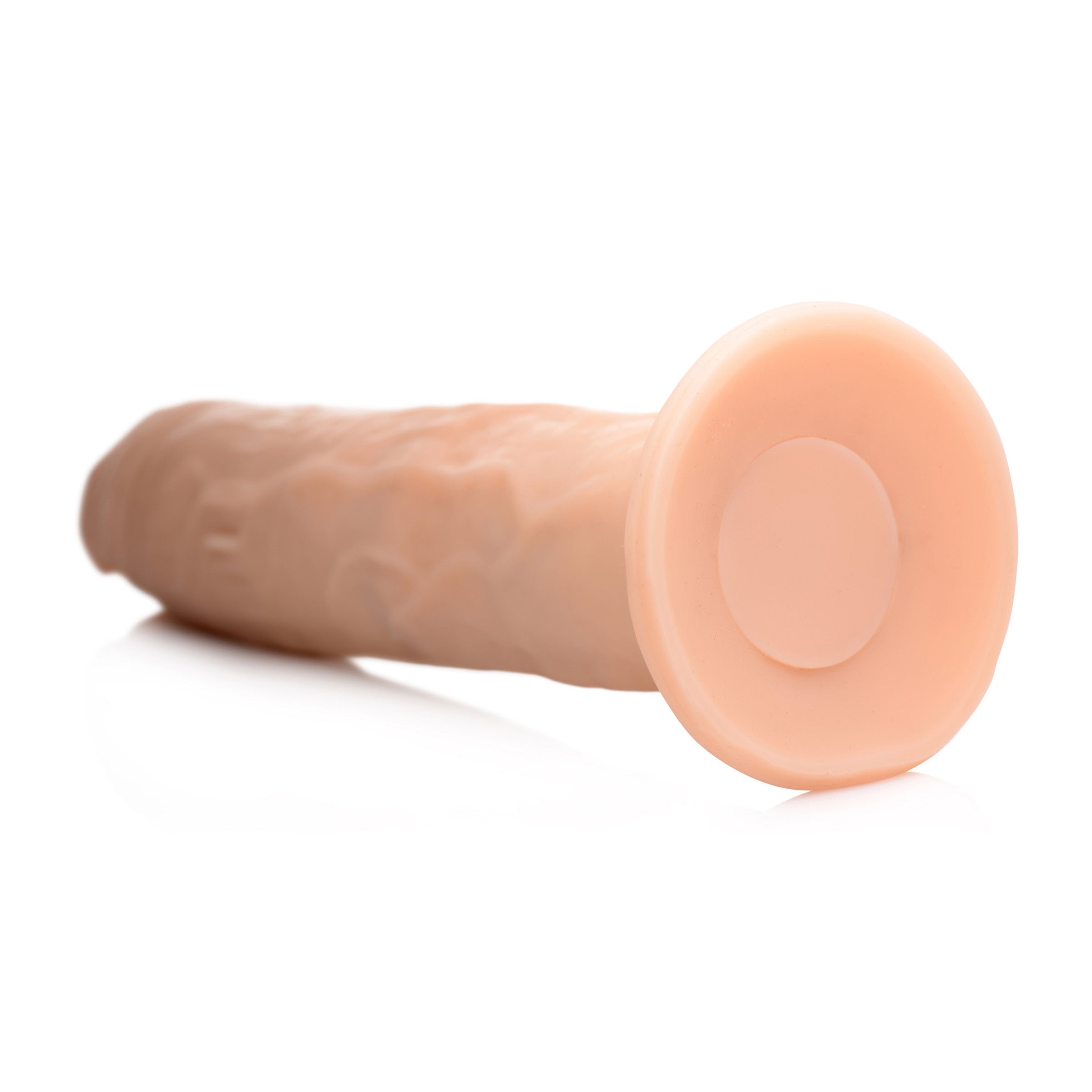 7X Remote Control Thumping Dildo in light color, showcasing its realistic design and powerful thumping feature.