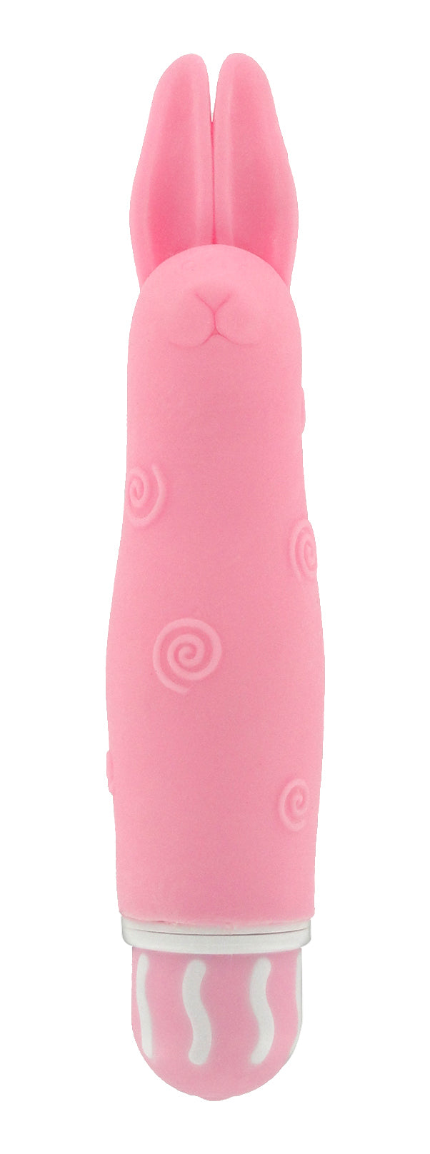 The 8 Function Luv Bunny Vibe in pink, featuring flexible bunny ears and a textured shaft for enhanced pleasure.