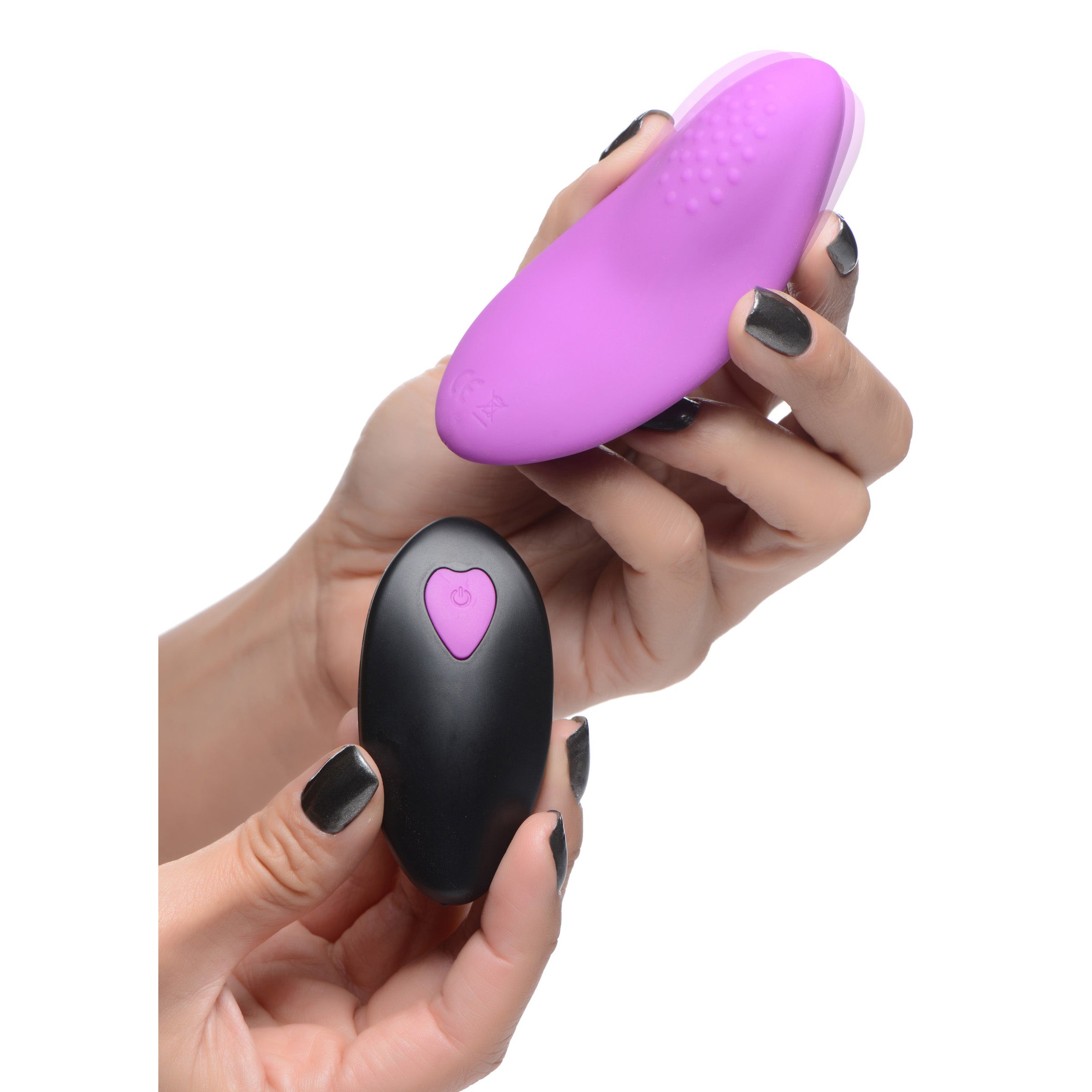 8X Remote Control Panty Vibe in purple, designed for discreet pleasure with textured nubs for clitoral stimulation.