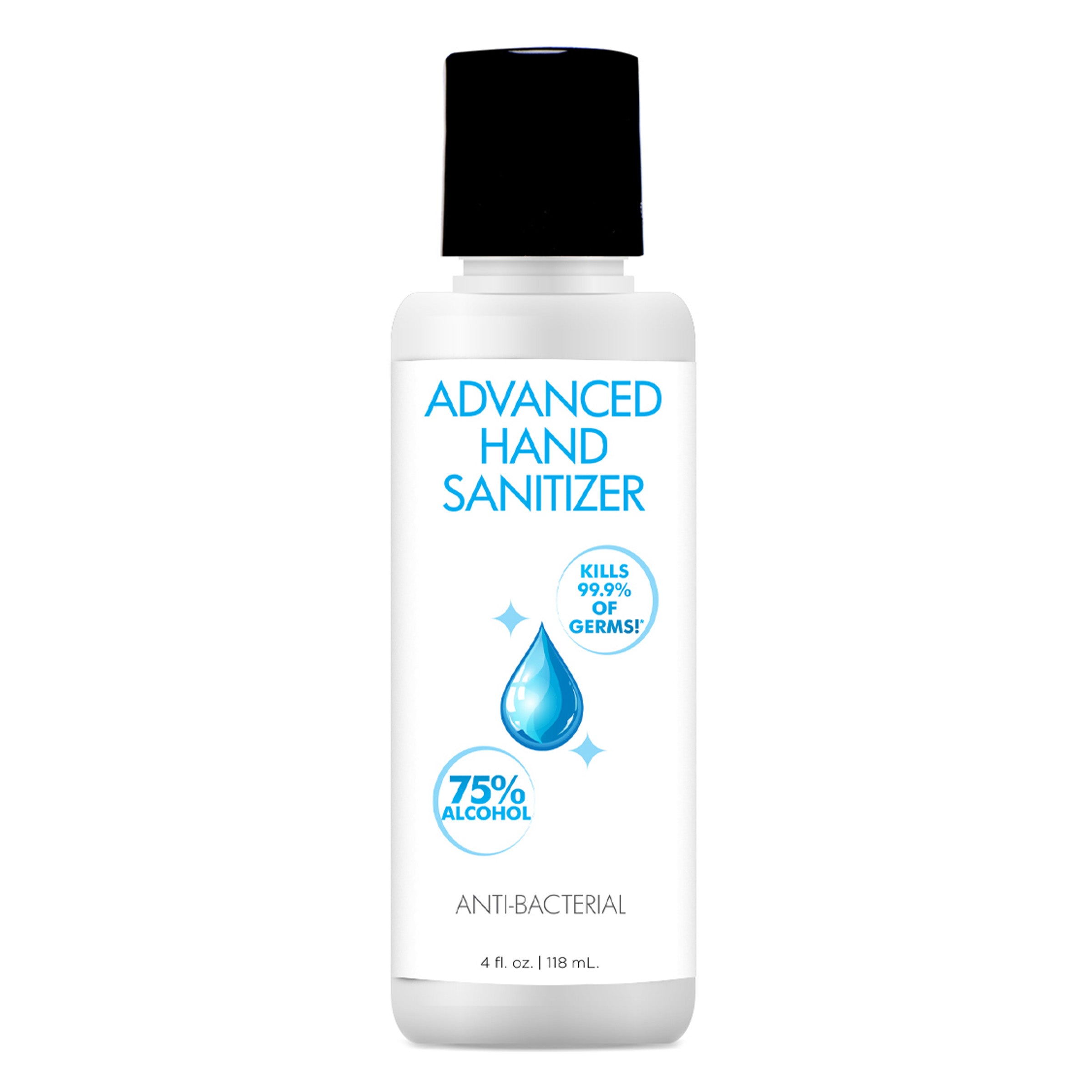 CleanStream Advanced Hand Sanitizer in a 4 oz bottle, perfect for travel and effective germ protection.