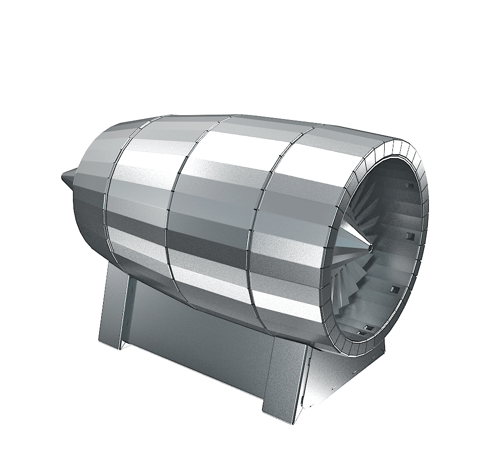 An AIR FORCE JET TURBINE showcasing advanced engineering design and components, illustrating the principles of jet propulsion.