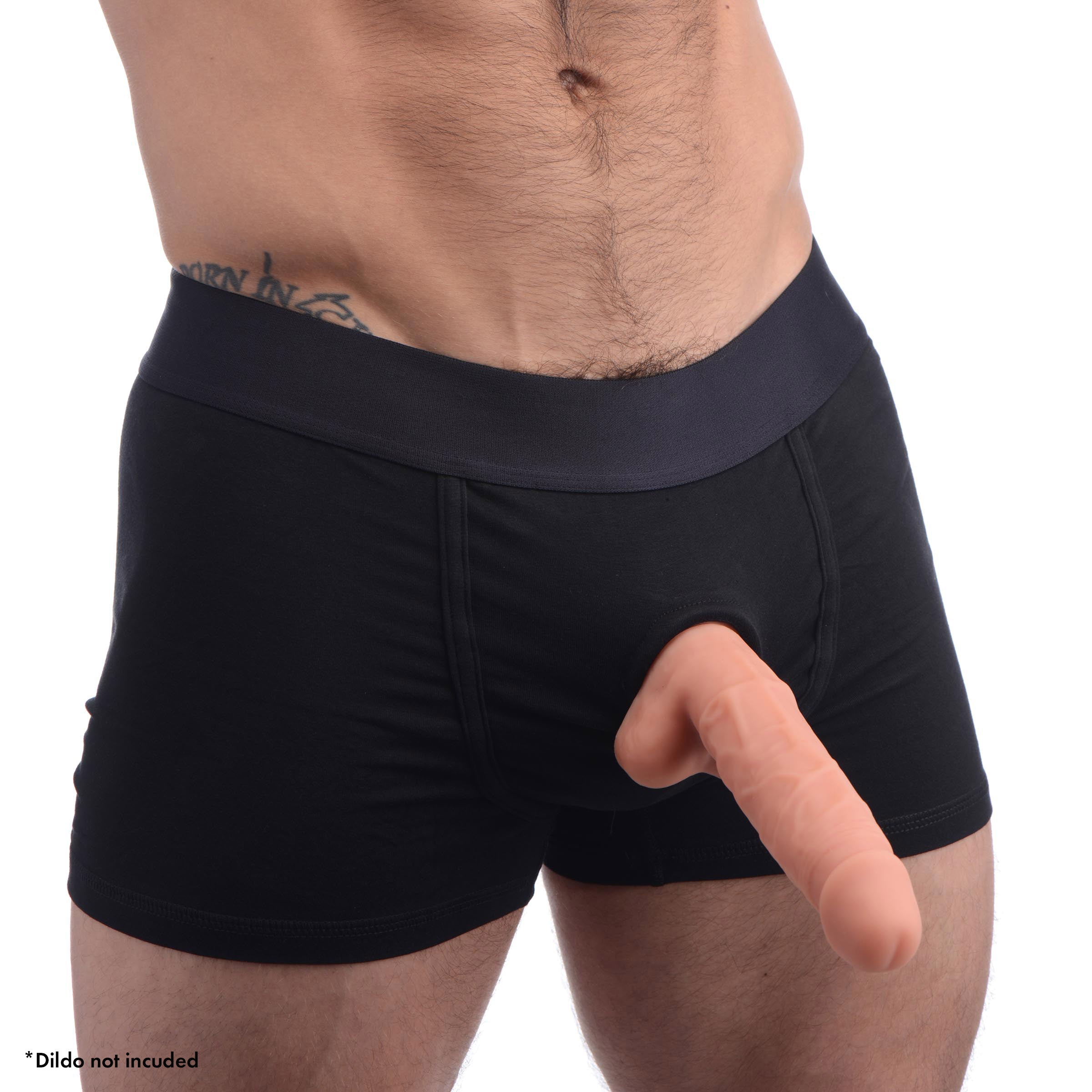 Armor Mens Boxer Harness featuring a universal O-ring, made from cotton and spandex blend, designed for comfort and support.