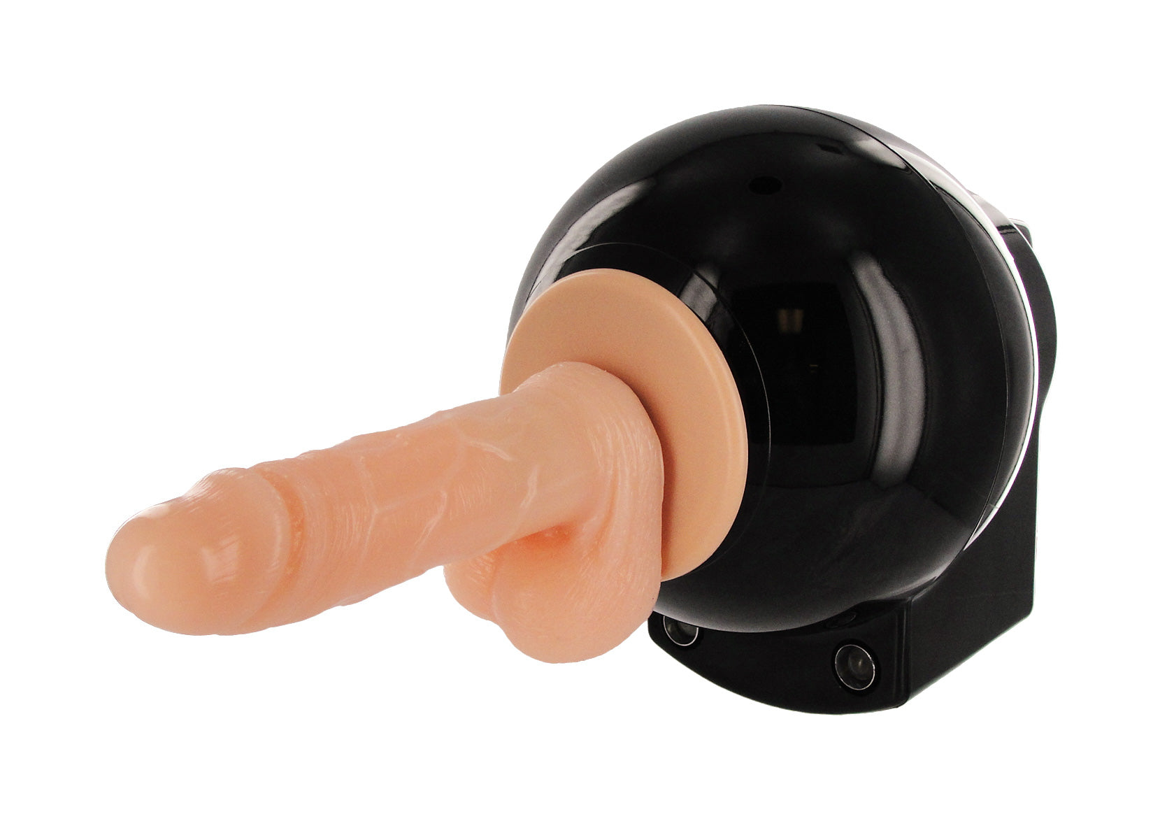 Auto Banger Sex Machine with three dildo attachments, compact and portable design for ultimate pleasure.