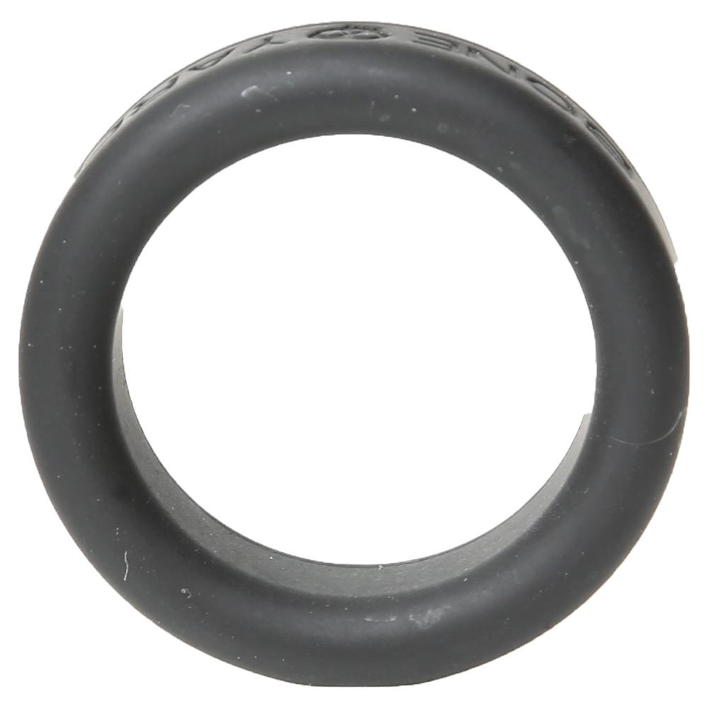 Boneyard Silicone Ring 30mm Black, made from medical-grade silicone, featuring a sleek design and 3X stretch for comfort and durability.