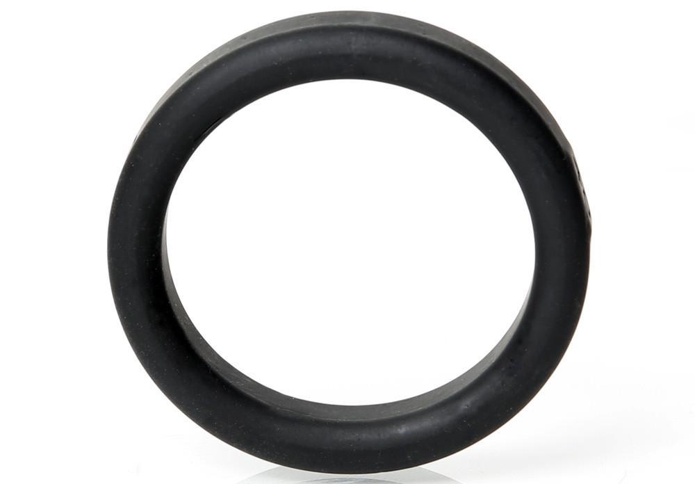 Boneyard Silicone Ring 40mm Black, featuring a sleek design and soft-touch silicone finish, ideal for comfort and durability during intimate play.