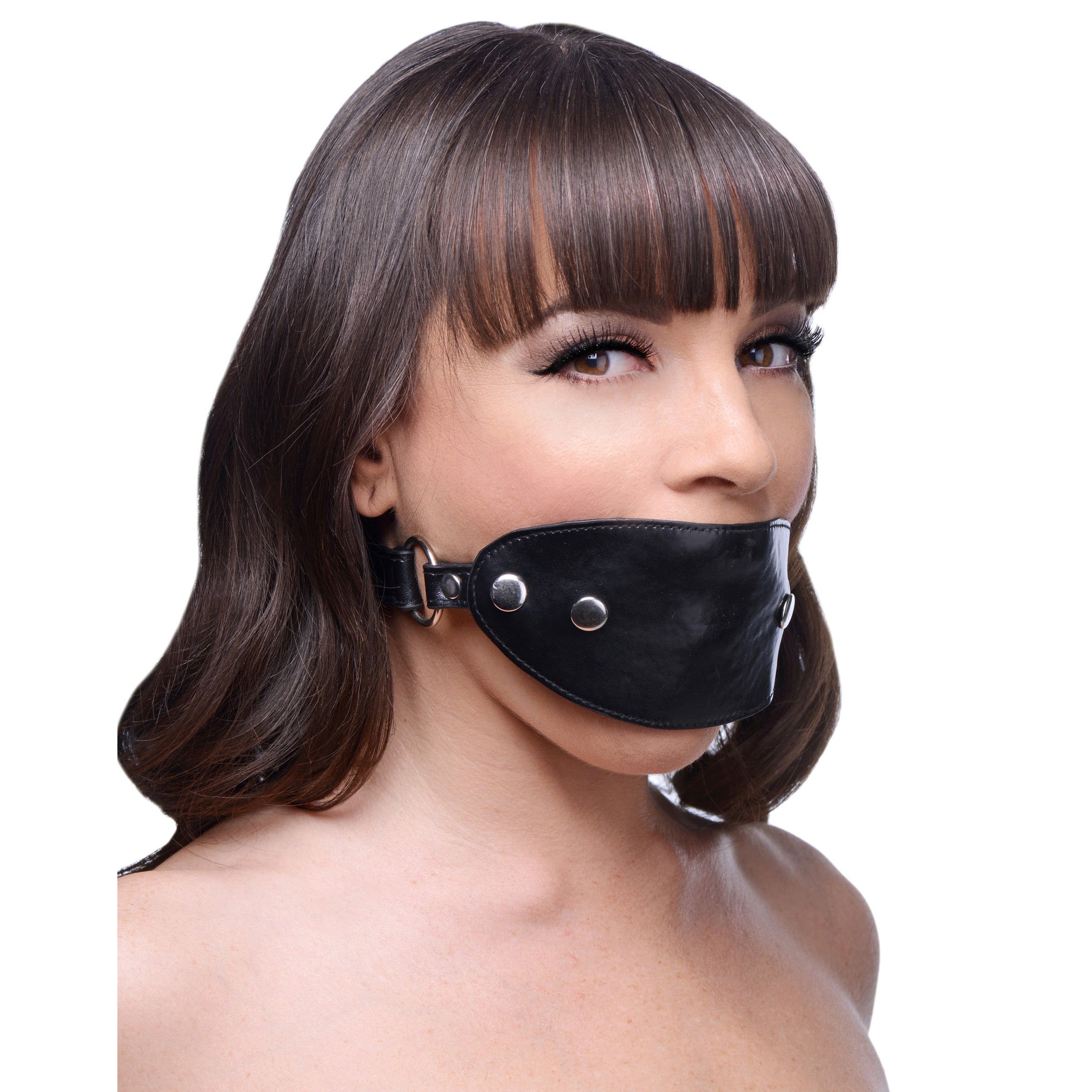 Breathable ball gag with removable cover, adjustable strap, and durable materials, perfect for BDSM play.