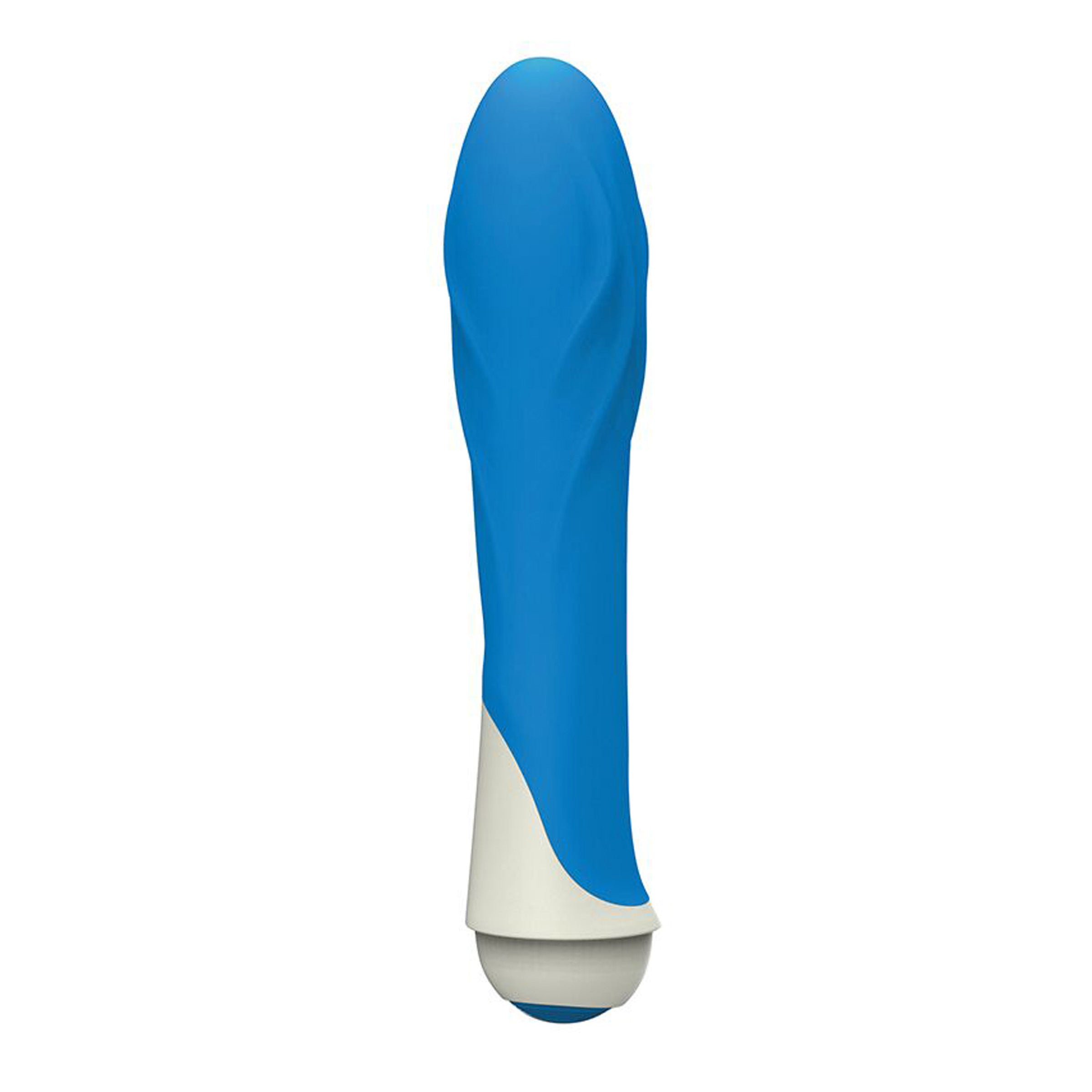 Charlie 7 Function Silicone Vibe in Blue, featuring a smooth silicone shaft and textured design for enhanced pleasure.