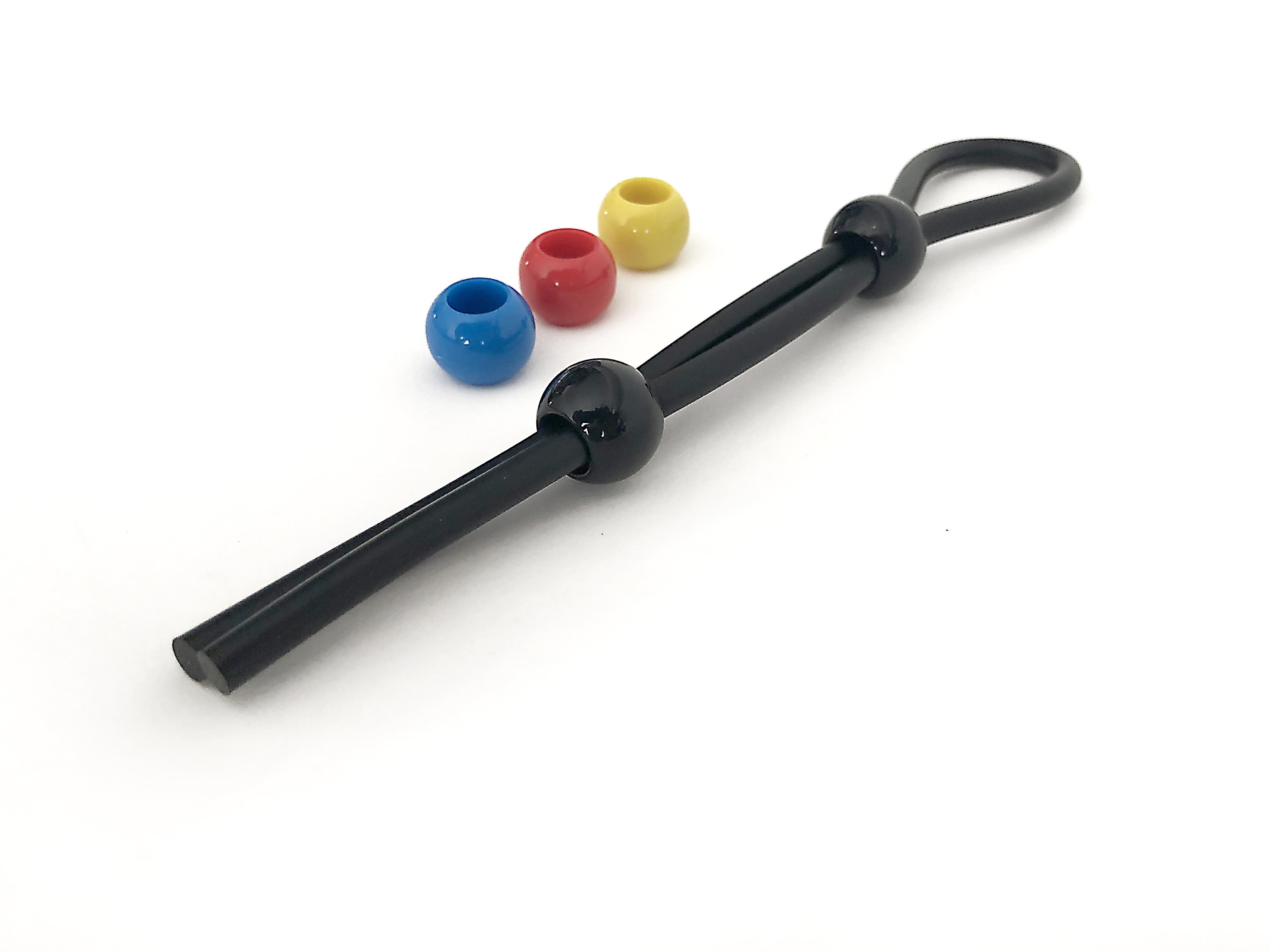 Boneyard Cock Leash Double made of medical-grade silicone, featuring adjustable double latch system and color-coded ABS latches for customization.