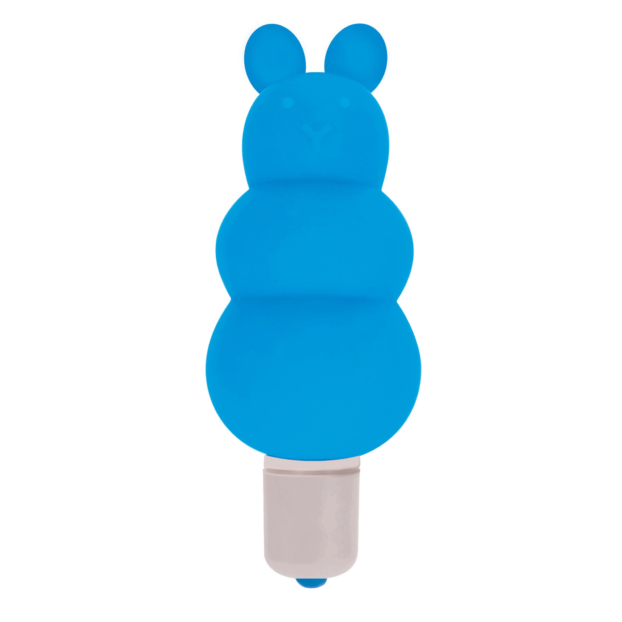 Excite Silicone Ripple Bullet Vibe in blue, featuring tapered bubbles for stimulation.