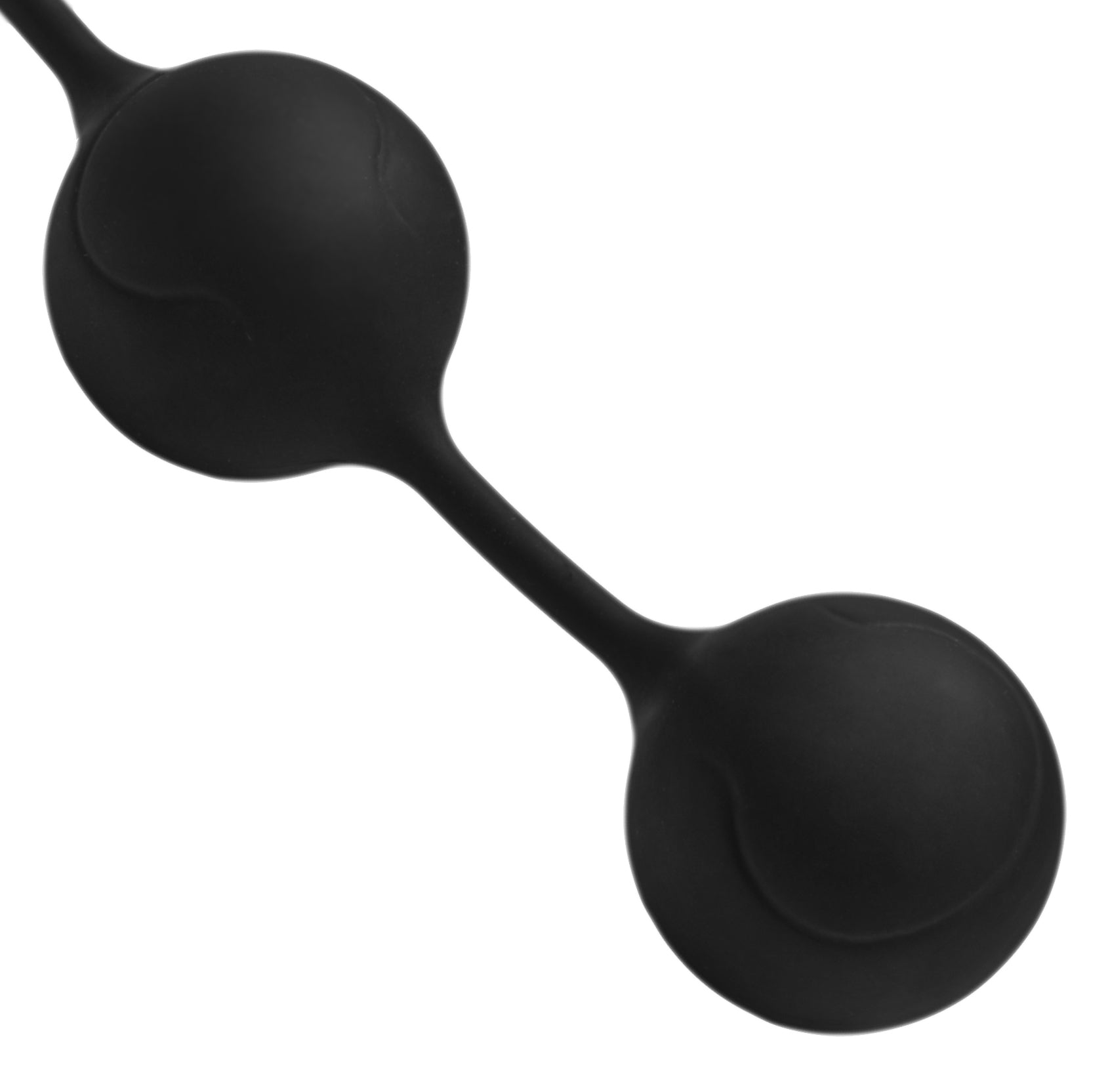 Exerceo Weighted Silicone Kegel Balls in black, designed for pelvic floor strengthening and enhanced pleasure.