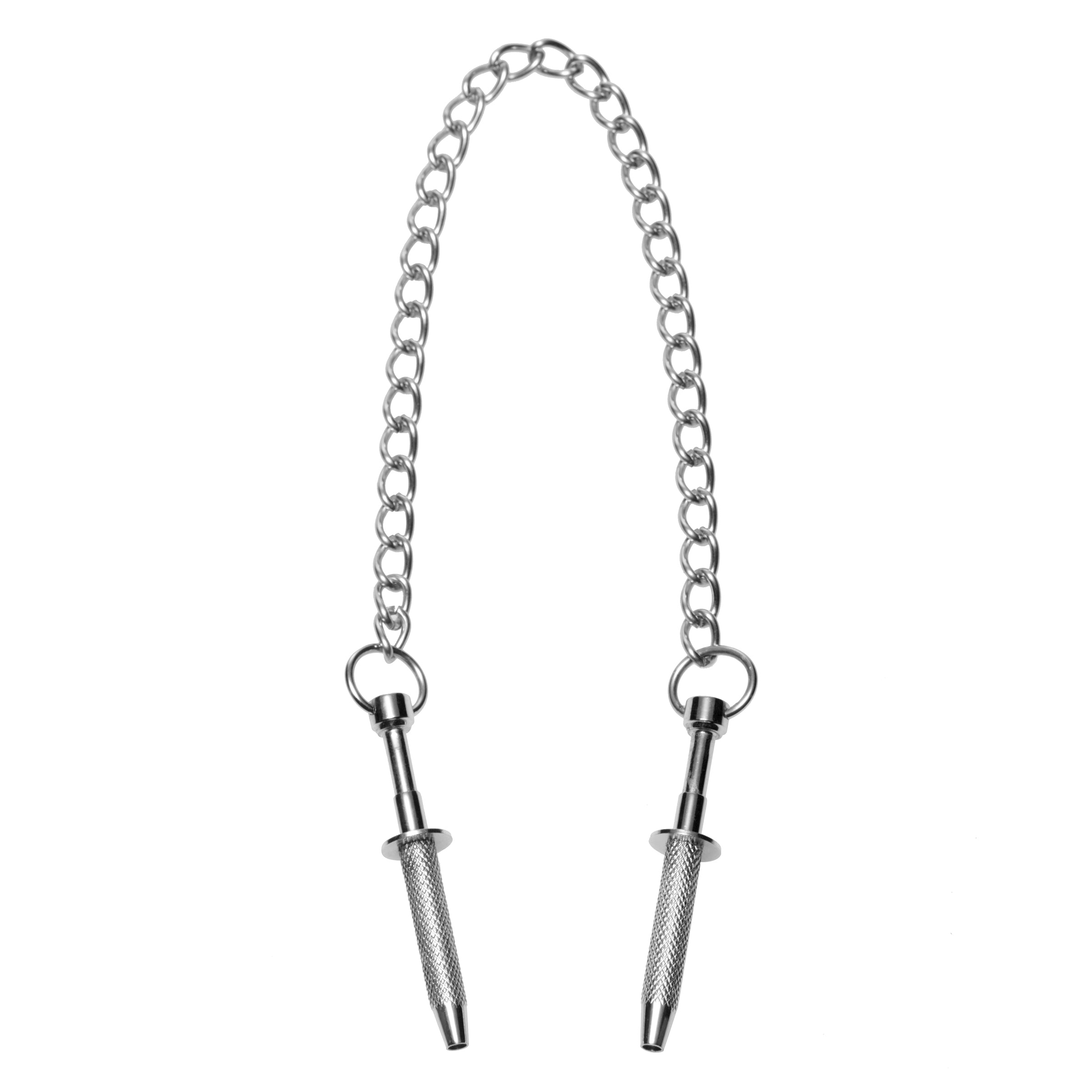 Extreme Sensation Claw Clamps made of stainless steel, featuring four slim fingers for intense skin stimulation.