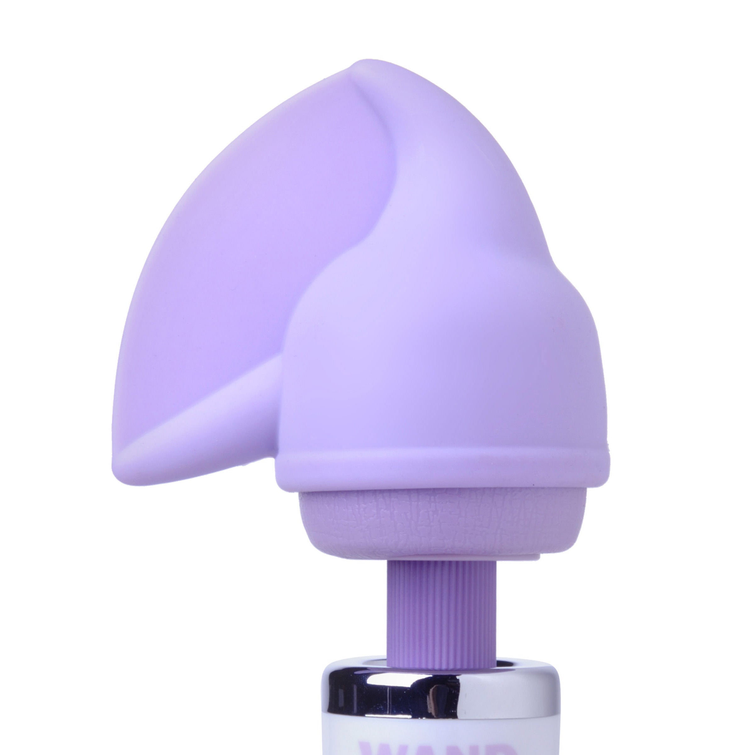 Flutter Tip Wand Attachment in purple silicone, designed for enhanced pleasure with wand massagers.