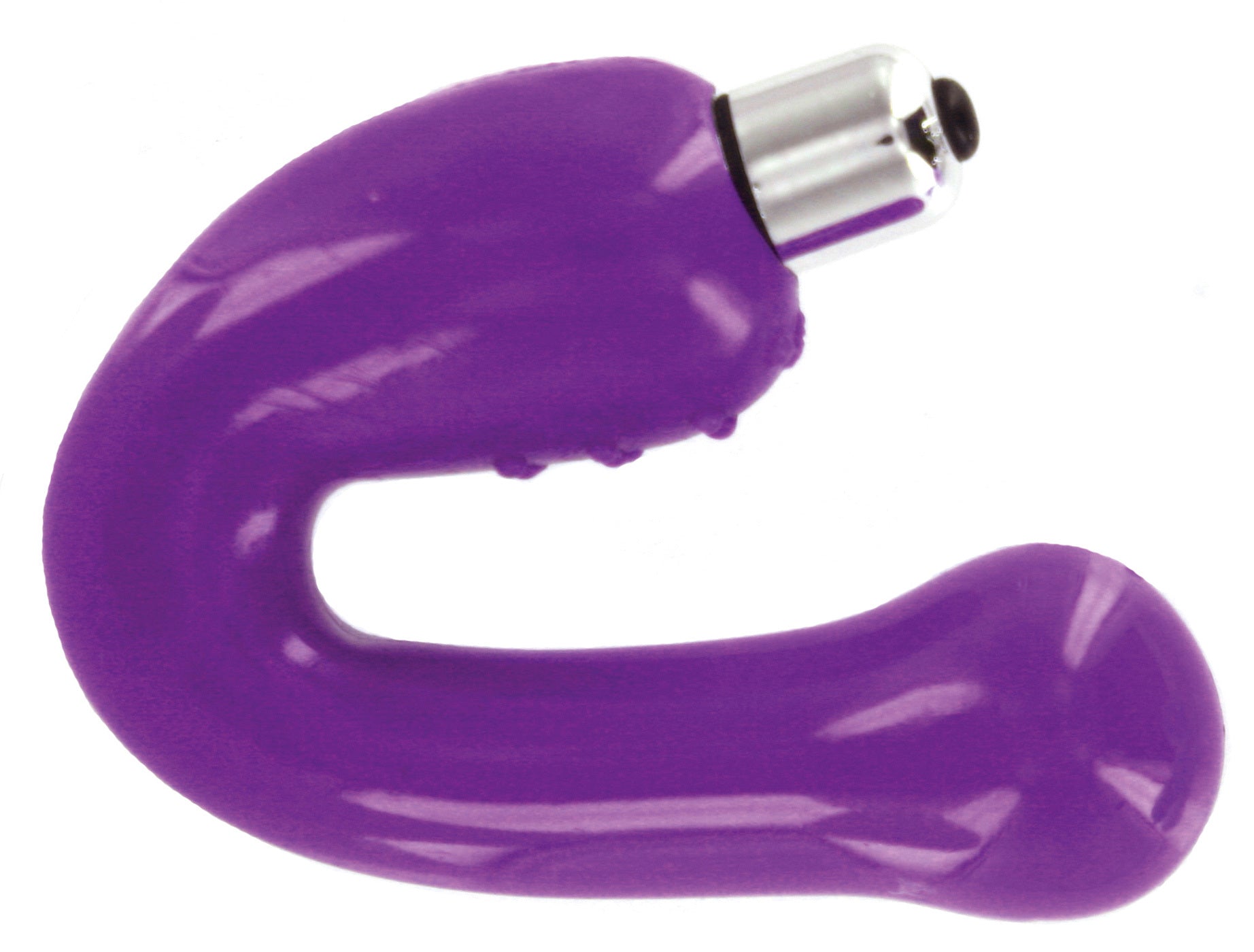 Gina G-Spot Vibe in purple, featuring a special tip for G-spot stimulation and textured nubs for clitoral pleasure.