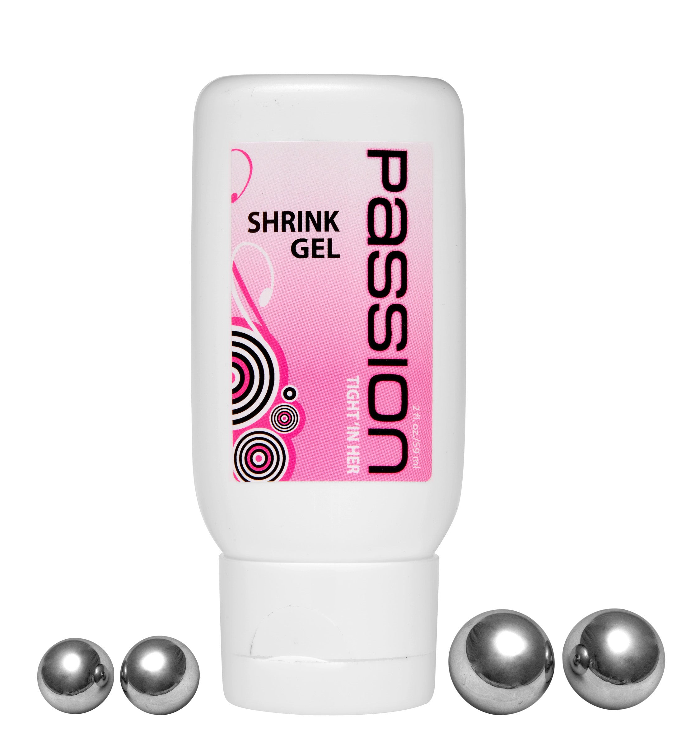 Good Grip 3 Piece Vaginal Tightening Kit featuring stainless steel Ben Wa balls and Vaginal Shrink Gel for intimate health.