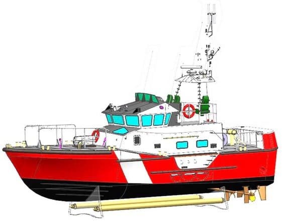 GUARDIAN OF THE COASTS BOAT, a robust maritime security vessel designed for search and rescue, law enforcement, and border control operations.