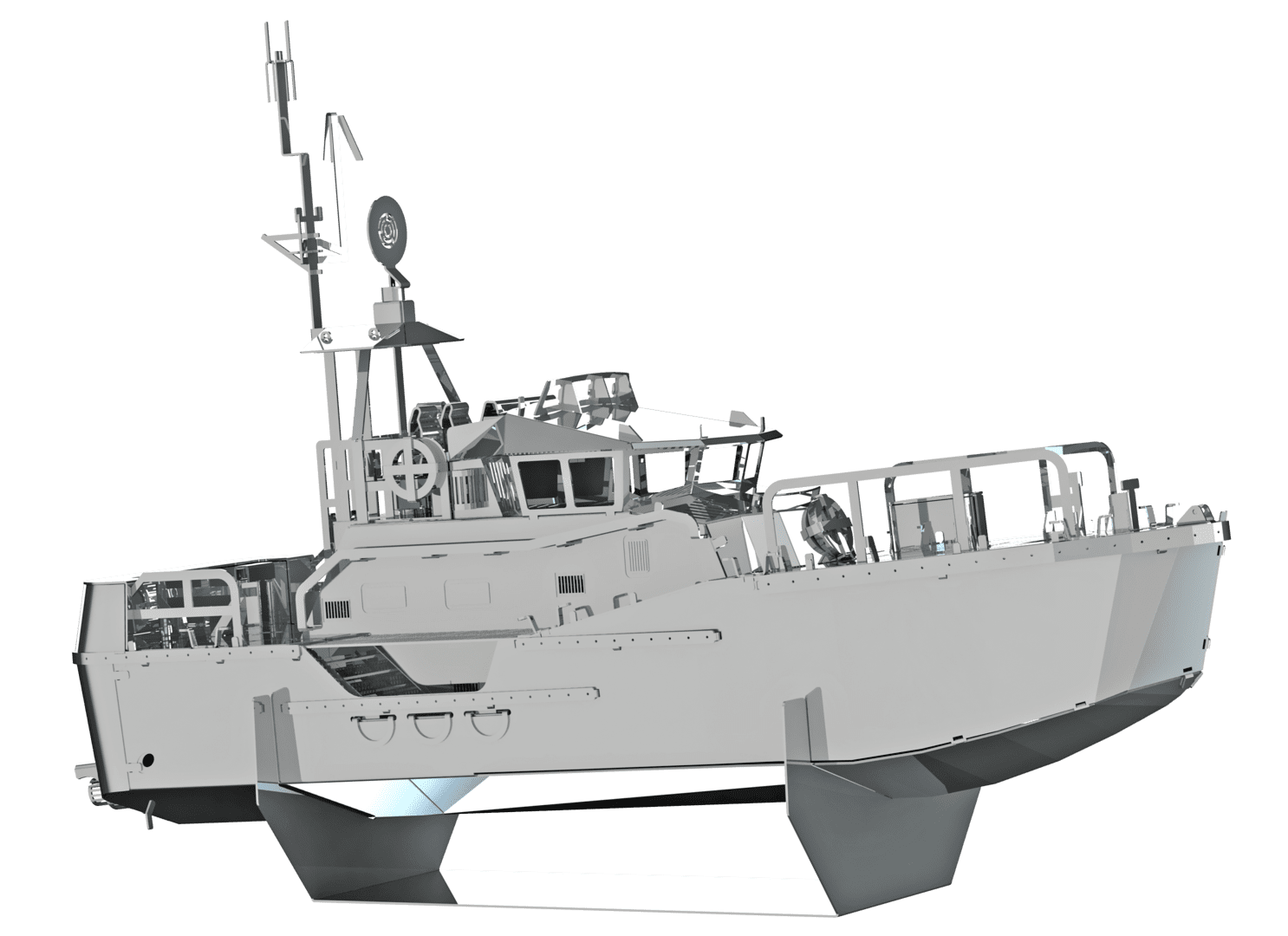 GUARDIAN OF THE COASTS BOAT, a robust maritime security vessel designed for search and rescue, law enforcement, and border control operations.