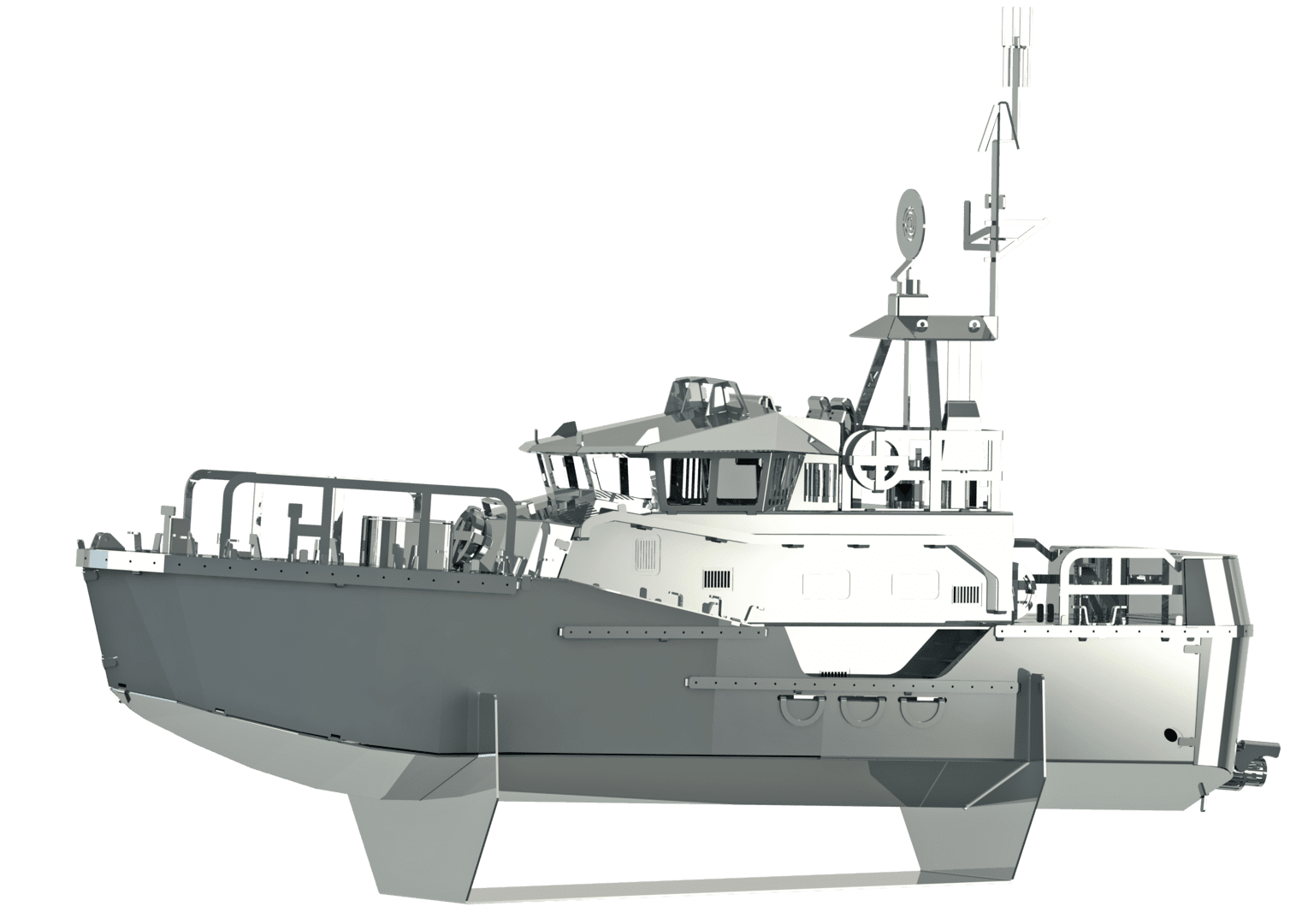 GUARDIAN OF THE COASTS BOAT, a robust maritime security vessel designed for search and rescue, law enforcement, and border control operations.