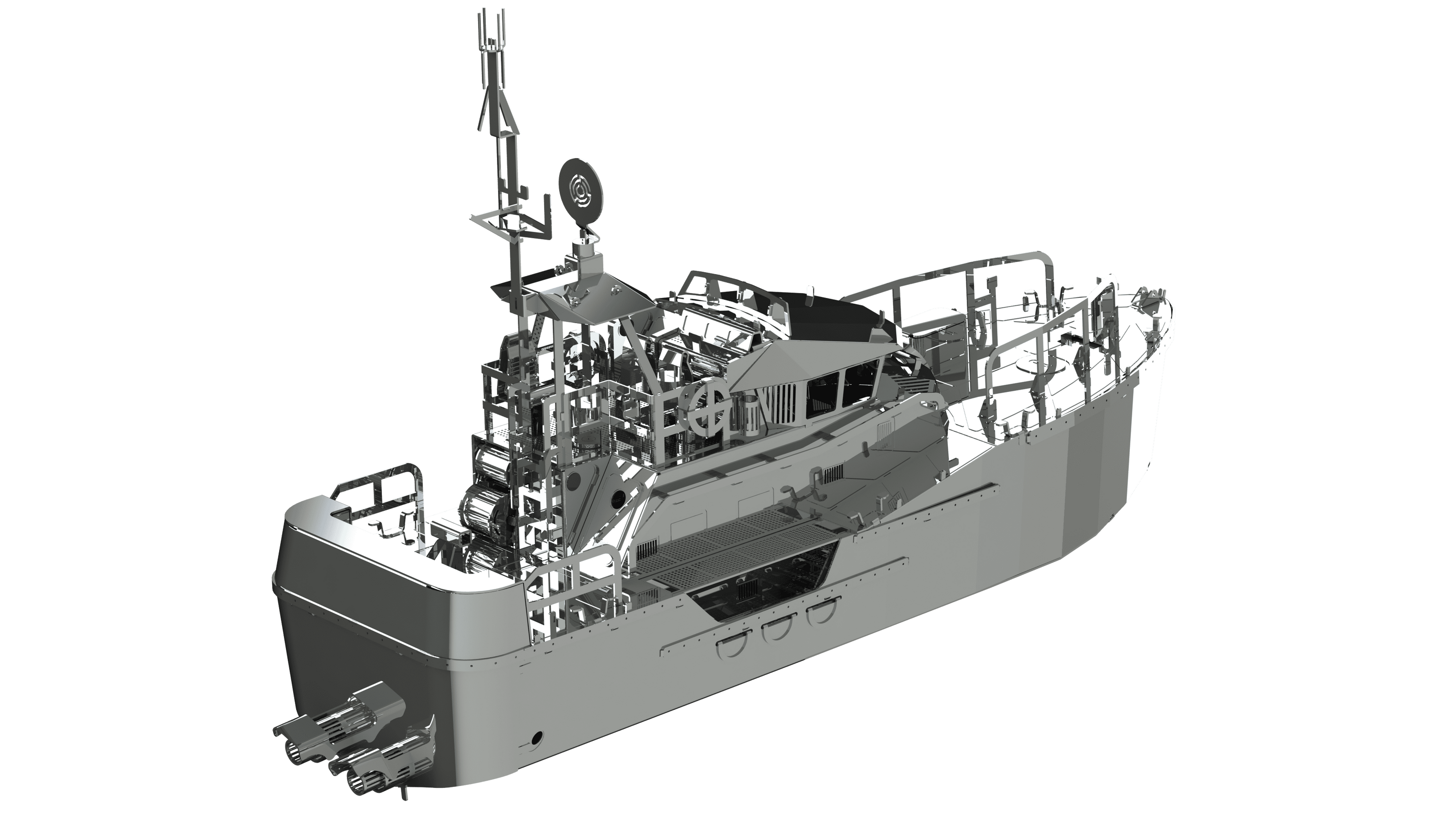 GUARDIAN OF THE COASTS BOAT, a robust maritime security vessel designed for search and rescue, law enforcement, and border control operations.