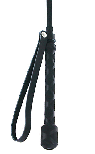 Heart Tip Crop featuring a sturdy fiberglass rod with leather and rubber materials, designed for role-playing and sensory experiences.